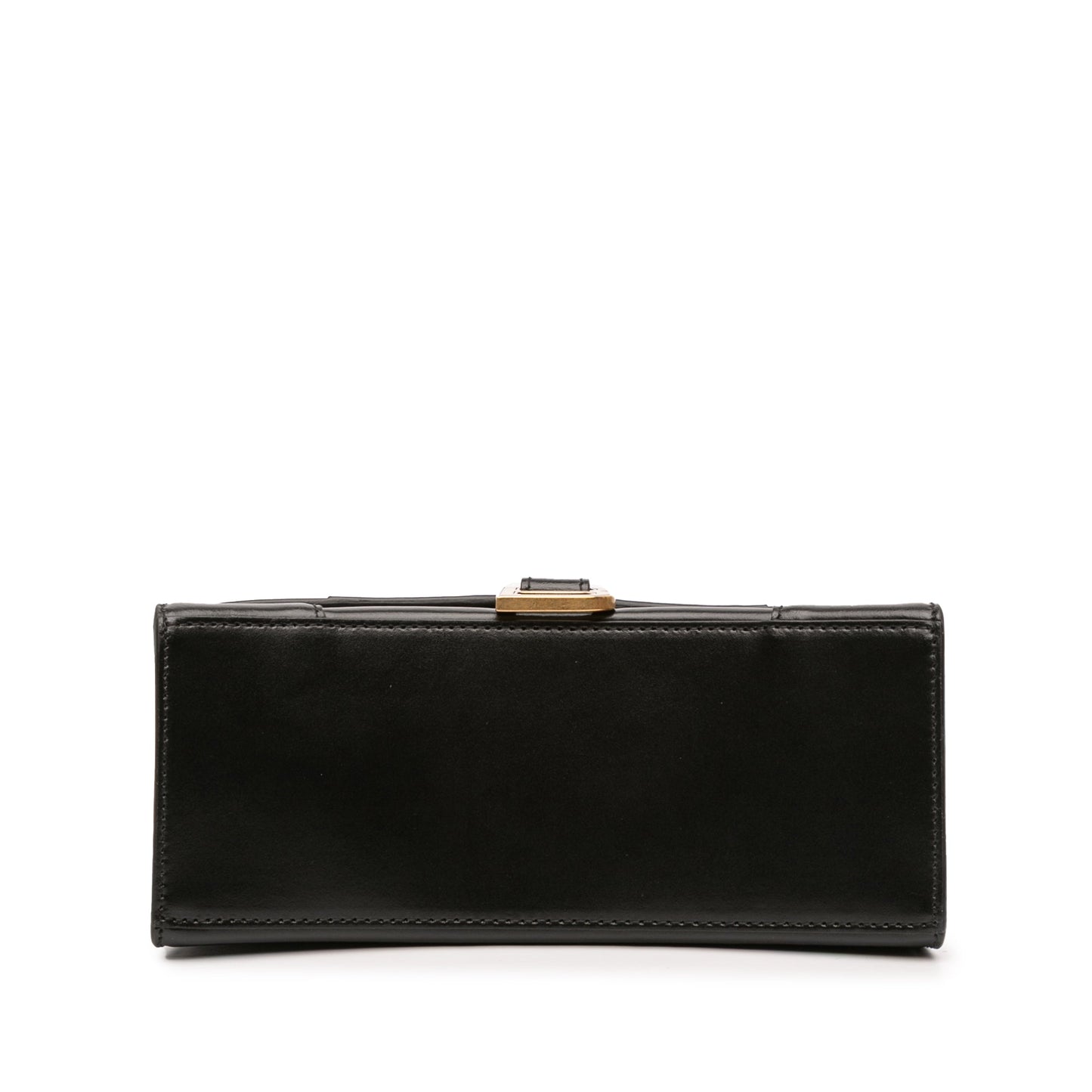 Balenciaga Small Shiny Box Calfskin Hourglass Top Handle Bag