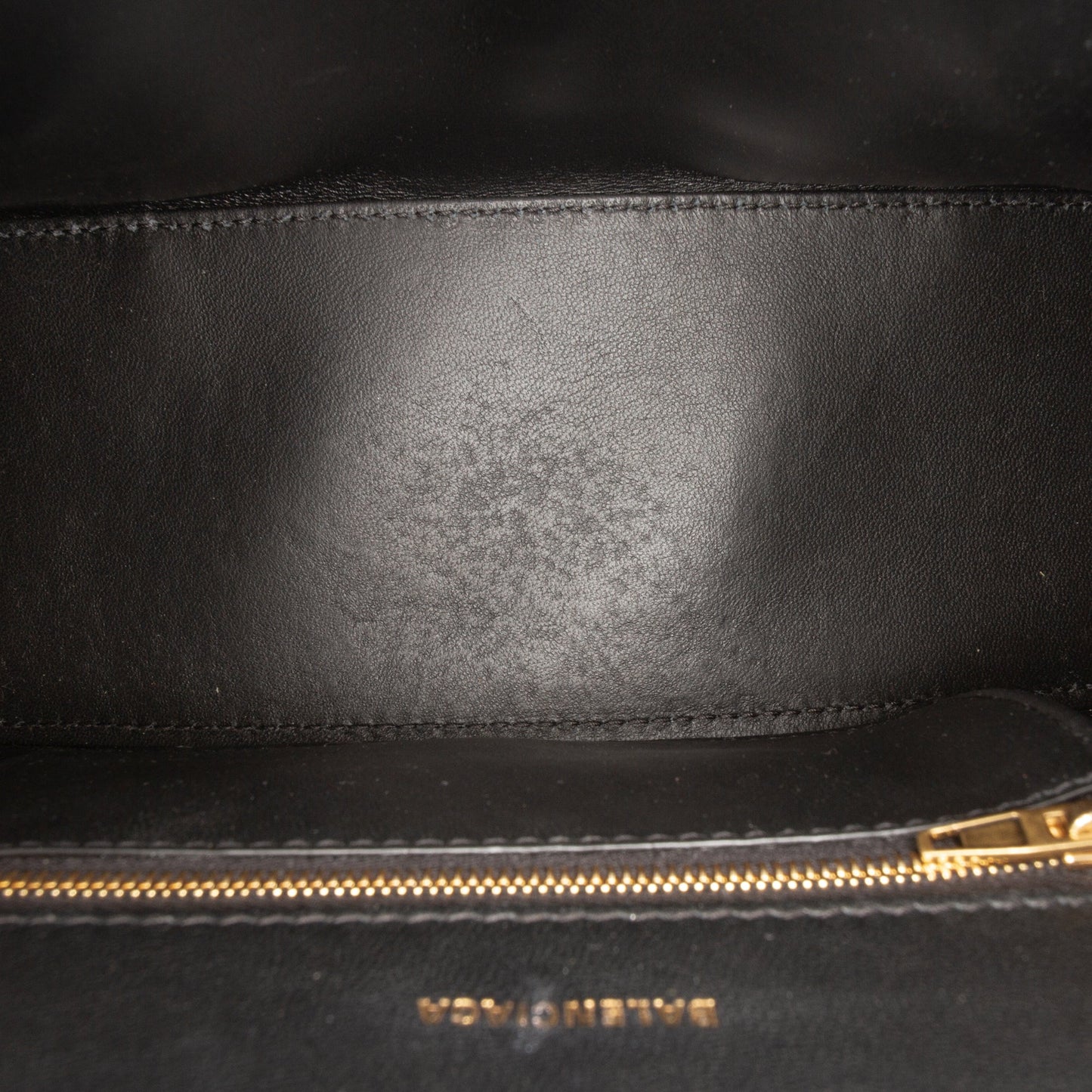 Balenciaga Small Shiny Box Calfskin Hourglass Top Handle Bag