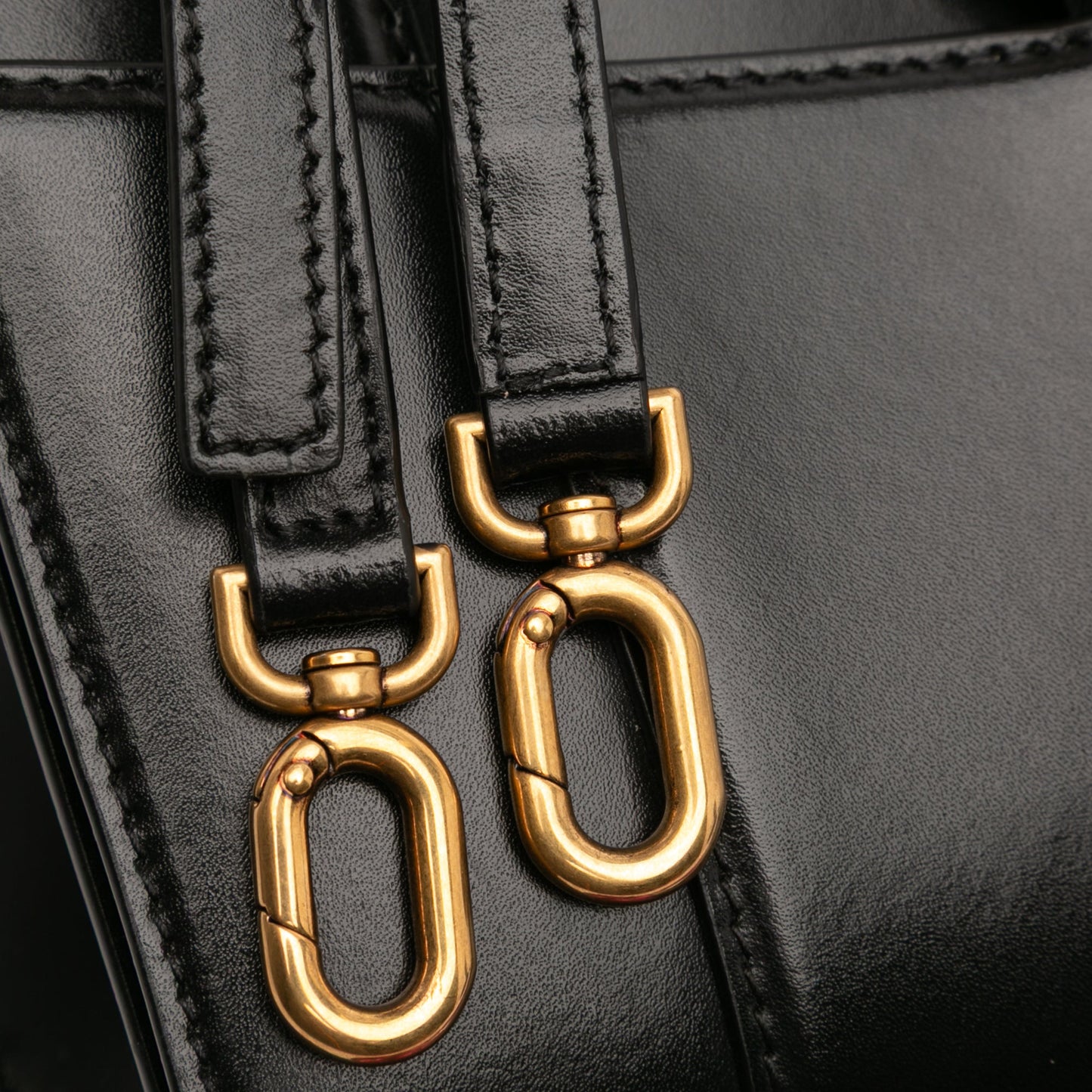 Balenciaga Small Shiny Box Calfskin Hourglass Top Handle Bag