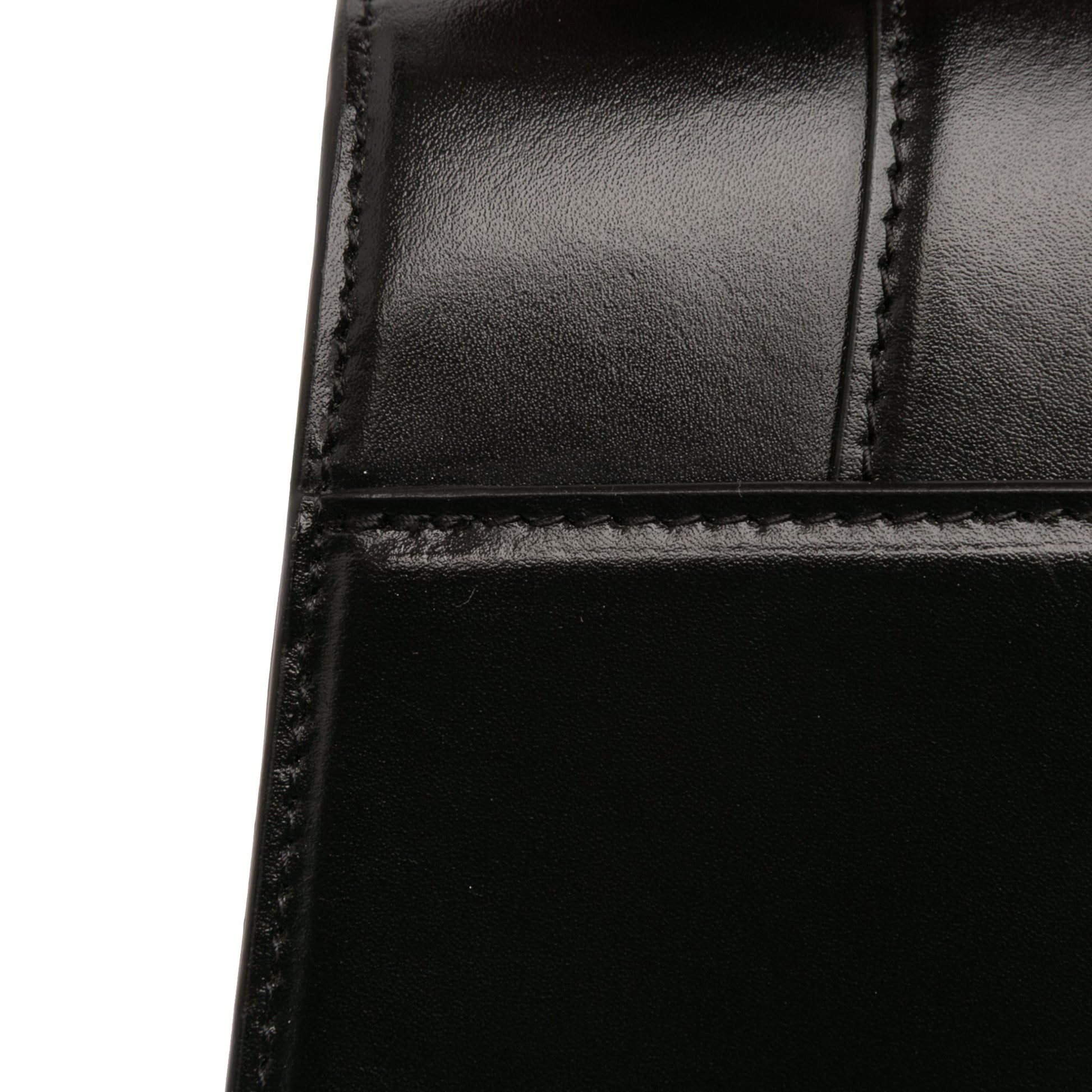 Balenciaga Small Shiny Box Calfskin Hourglass Top Handle Bag