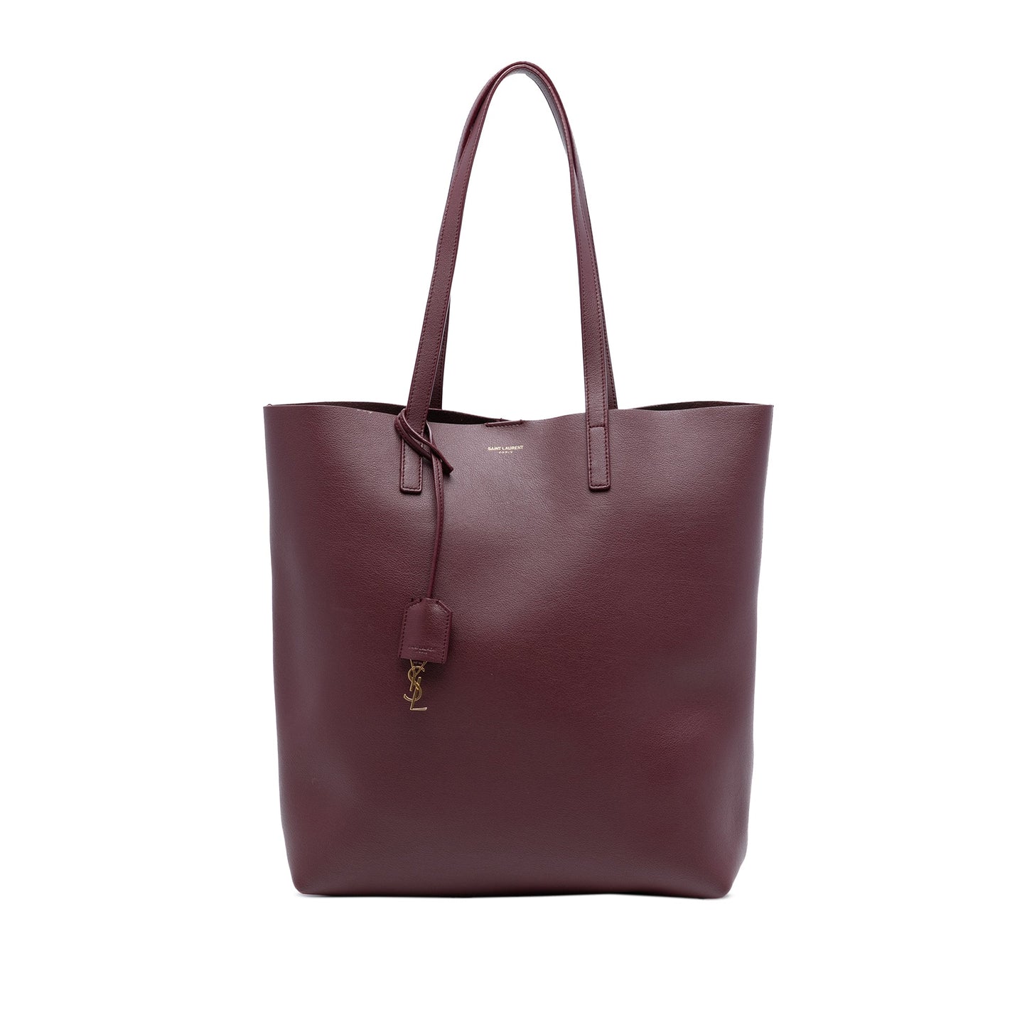 Saint Laurent North South Leather Shopping Tote