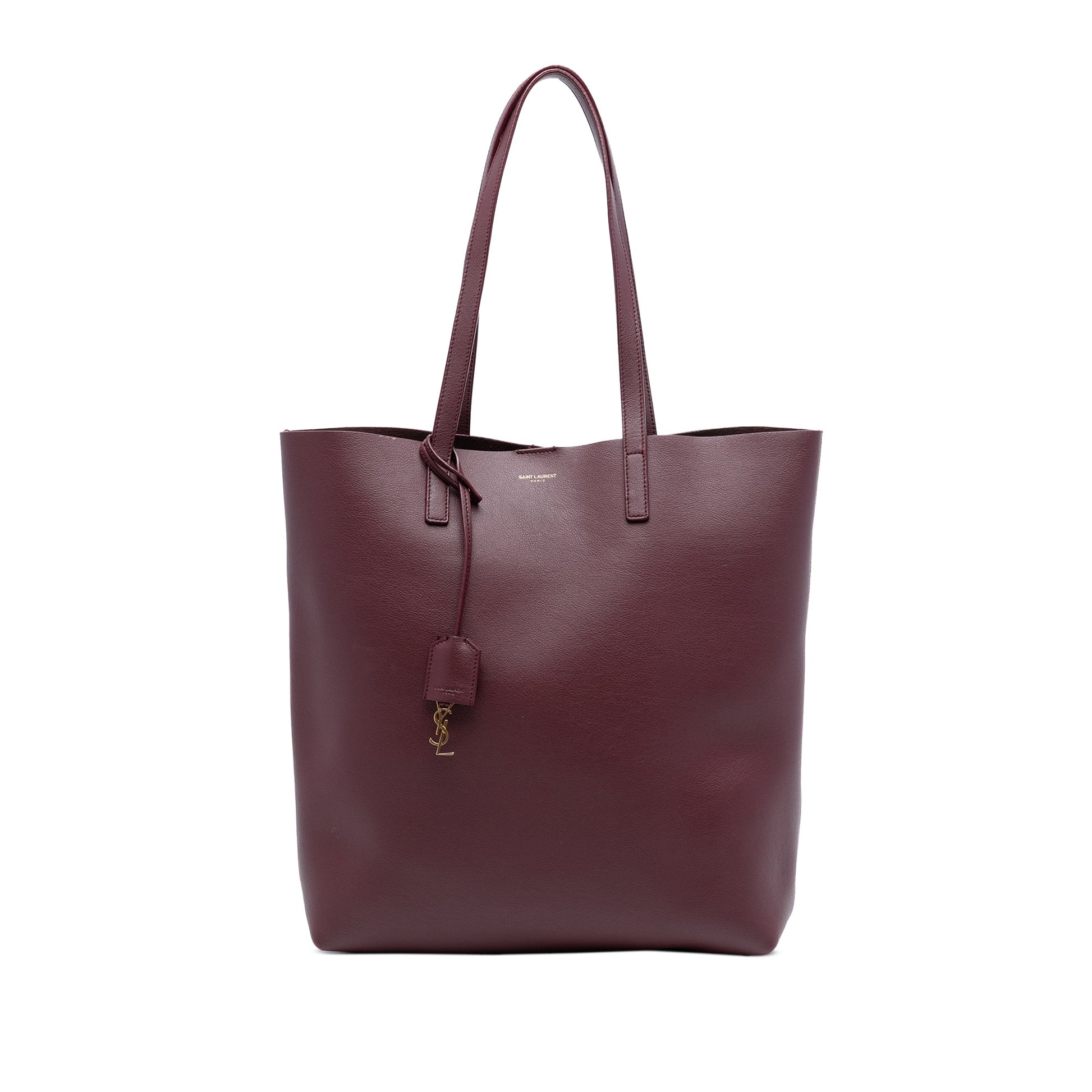 Saint Laurent North South Leather Shopping Tote