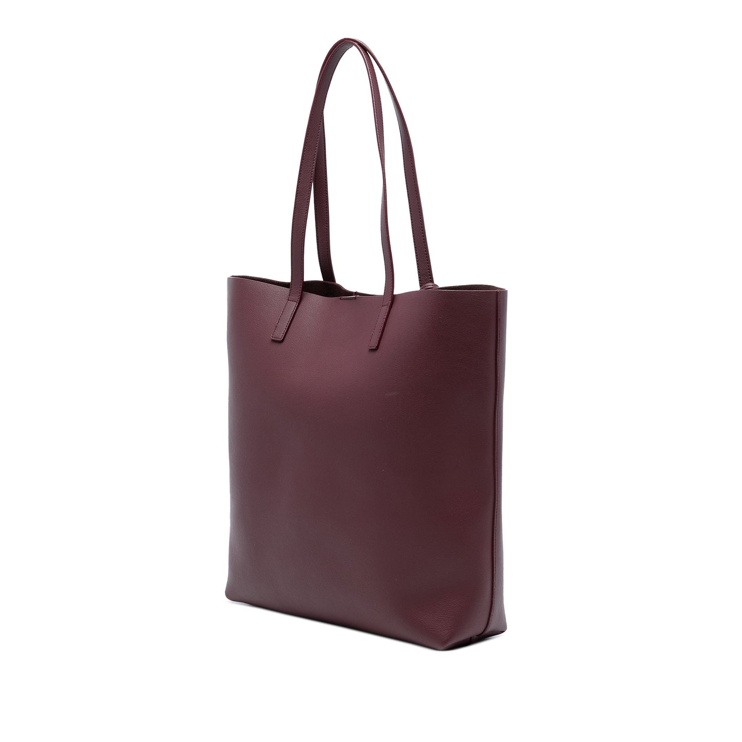 Saint Laurent North South Leather Shopping Tote