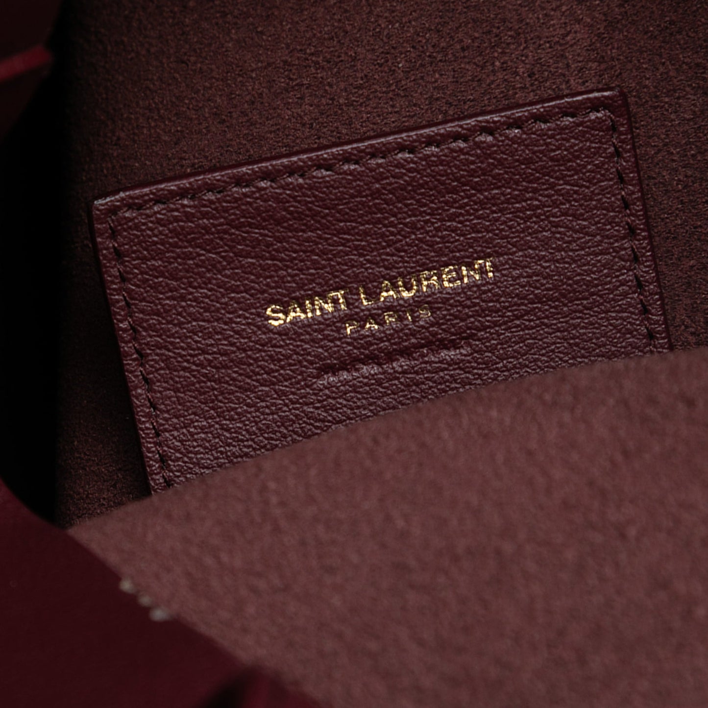 Saint Laurent North South Leather Shopping Tote
