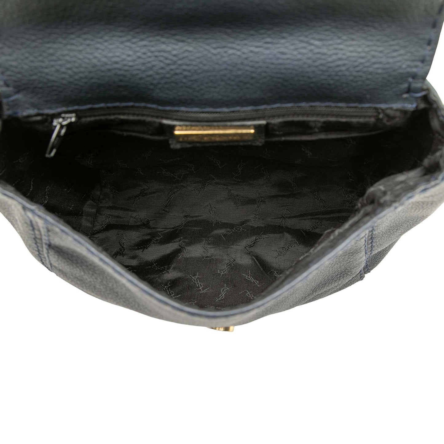 Saint Laurent Embossed Leather Backpack