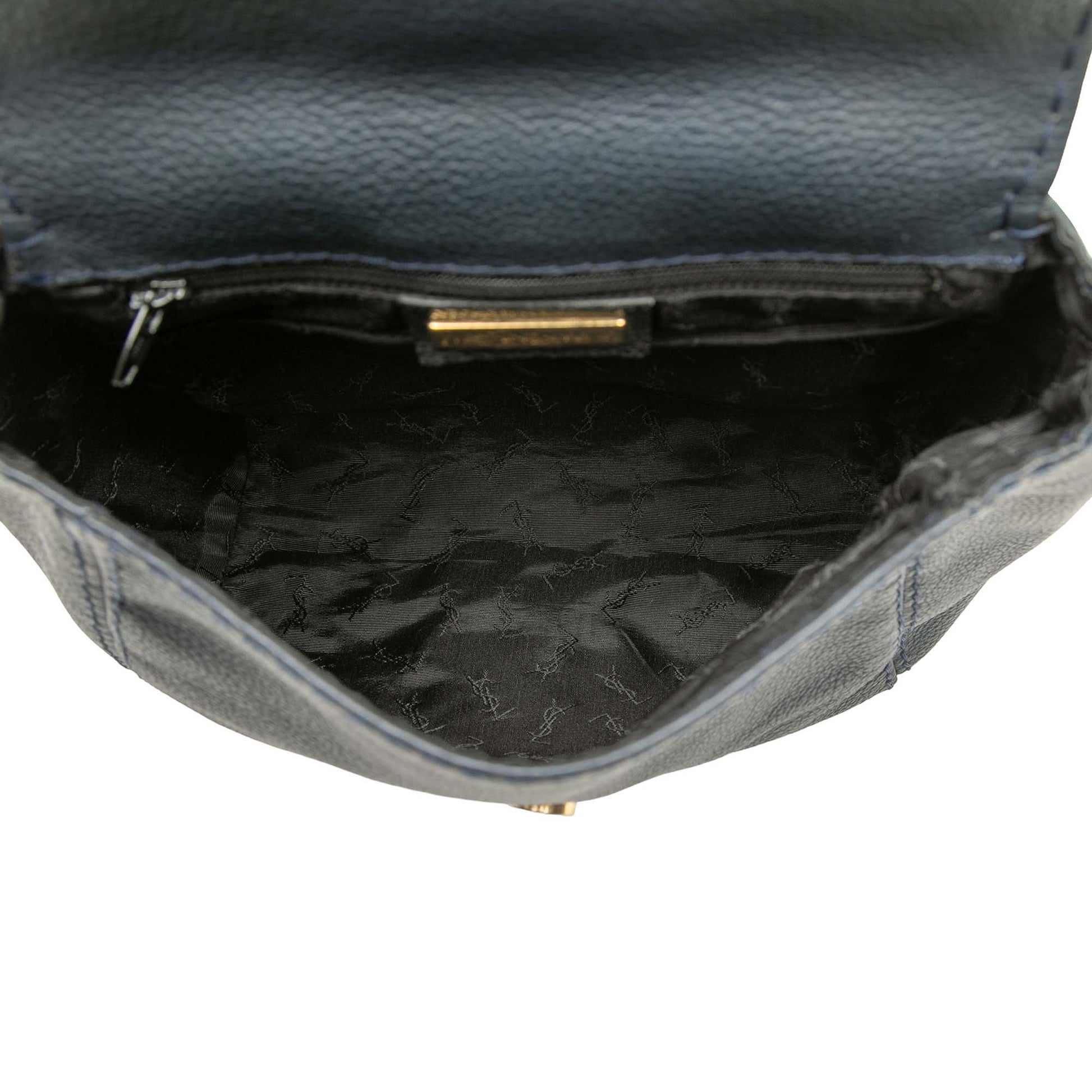 Saint Laurent Embossed Leather Backpack