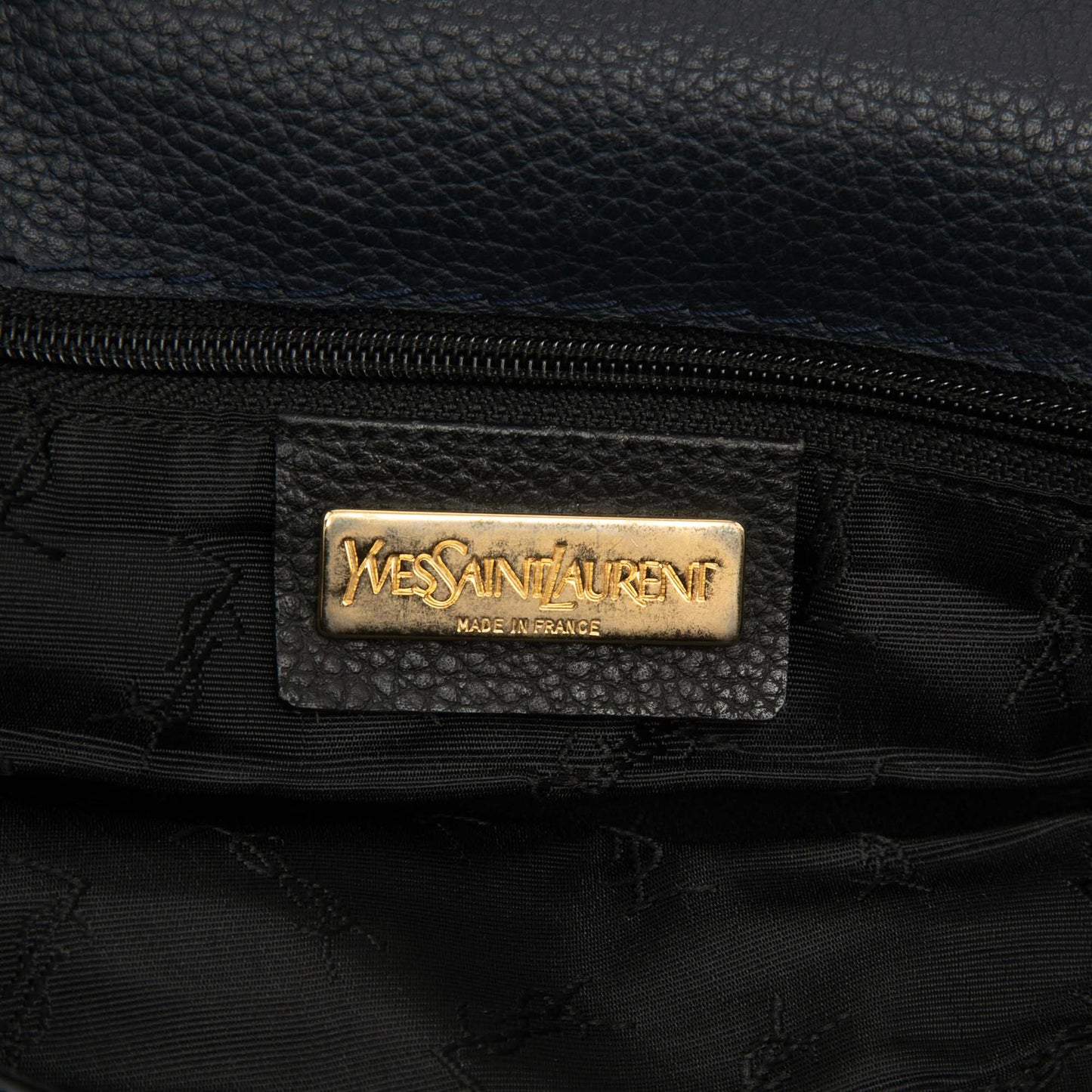 Saint Laurent Embossed Leather Backpack