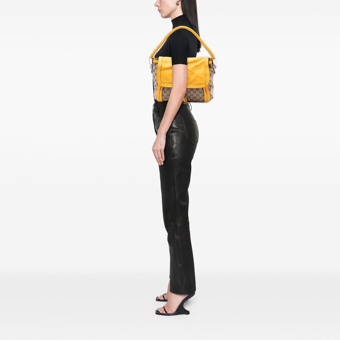 GG Canvas Bella Flap Satchel