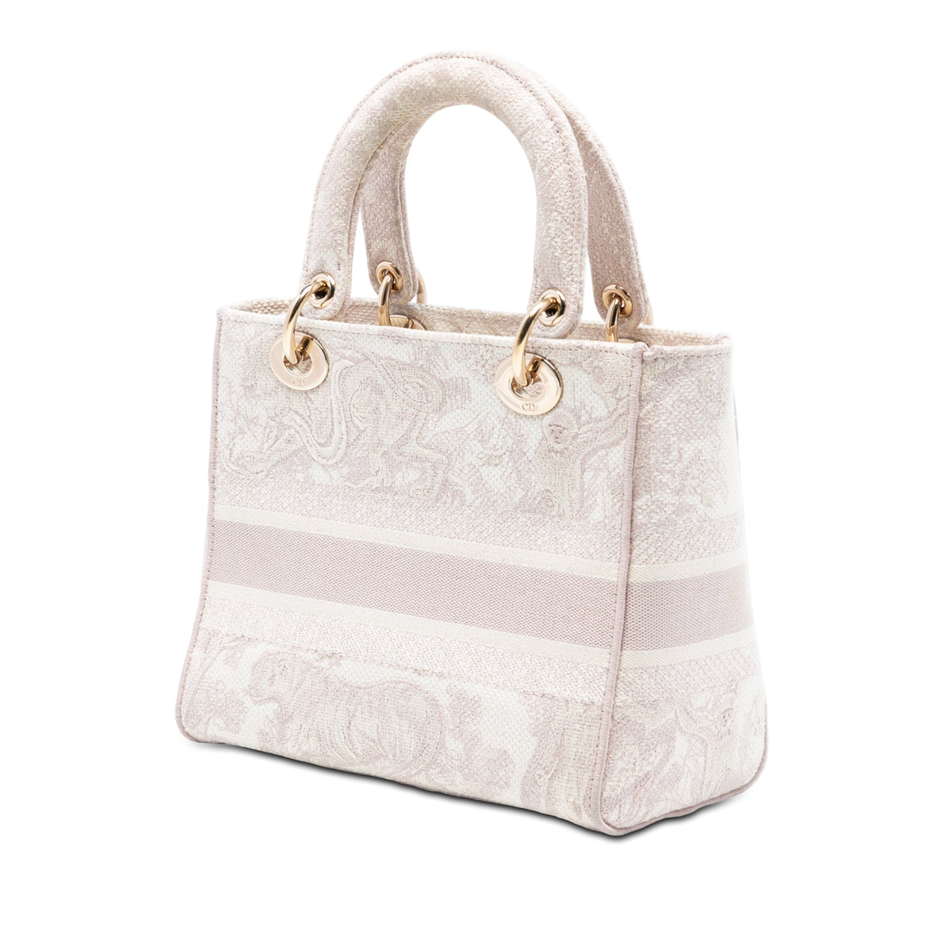 Dior Medium Embroidered Canvas Toile De Jouy Lady D Lite