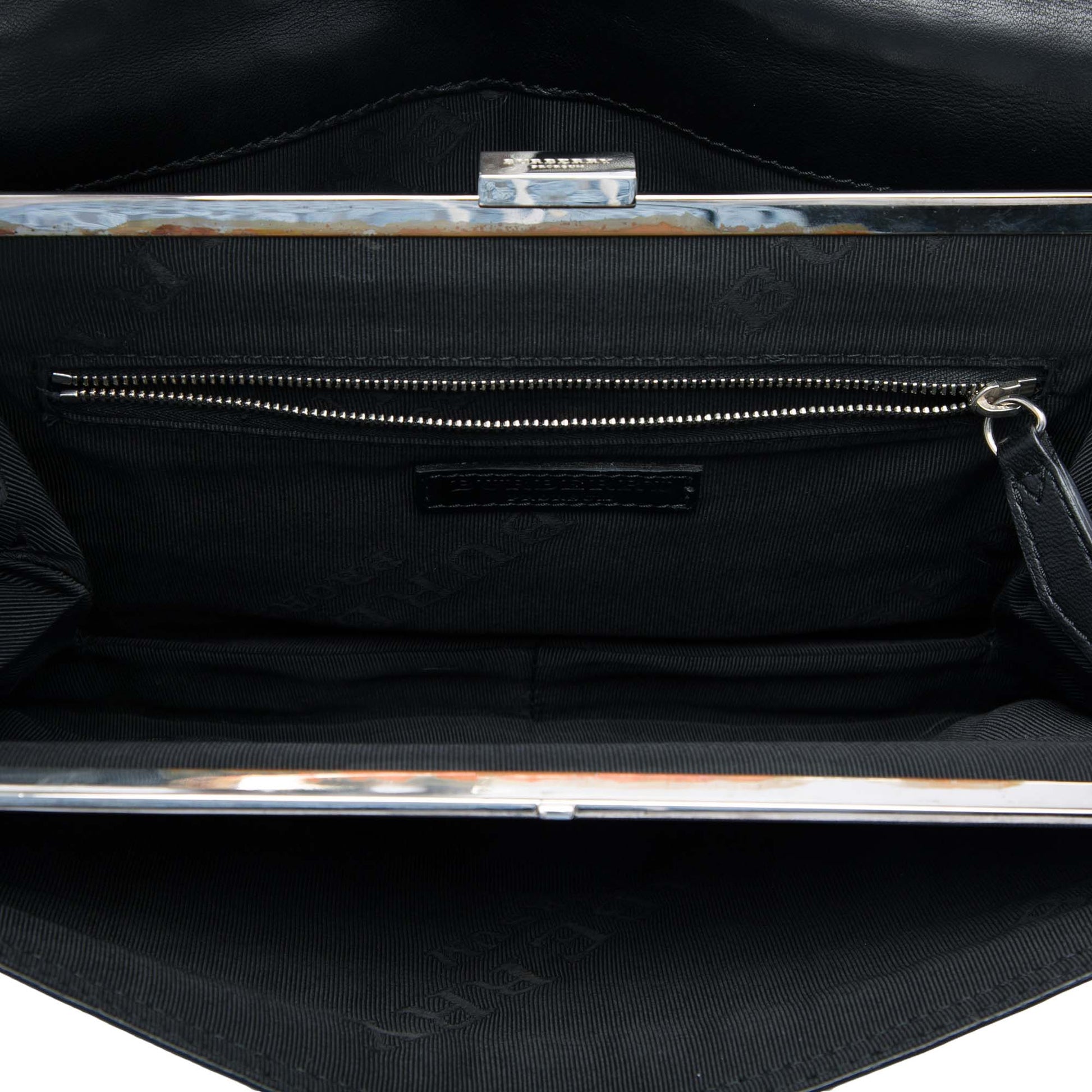 Burberry Prorsum Lambskin Grommet Pony Hair Bow Clutch
