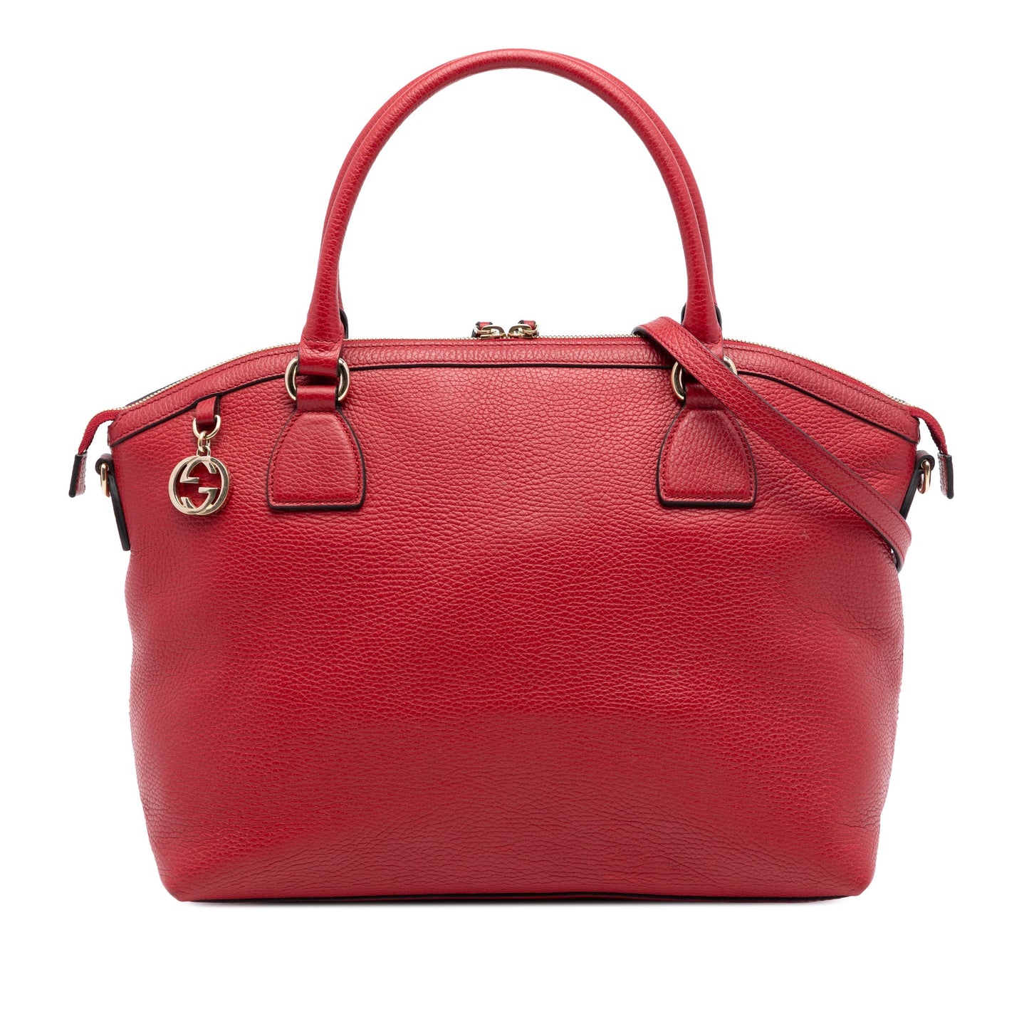 Gucci Large Dollar Calfskin GG Charm Dome Satchel