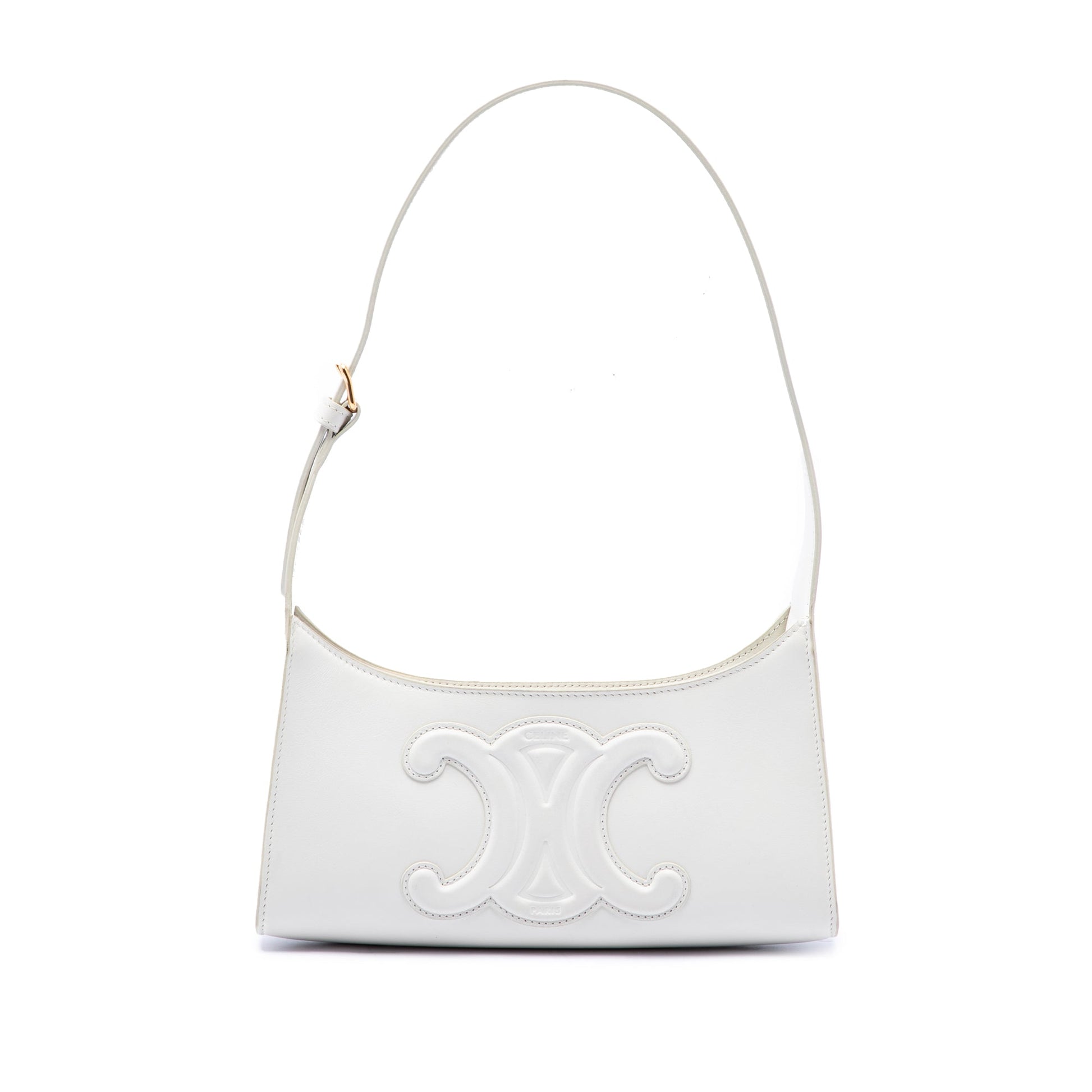 Celine Smooth Calfskin Cuir Triomphe Shoulder Bag