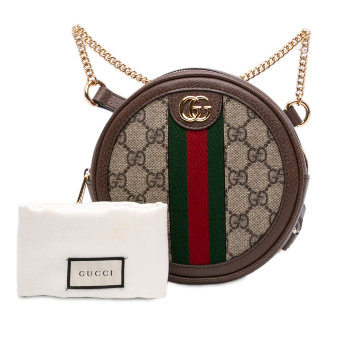 Gucci Mini GG Supreme Web Ophidia Round Backpack