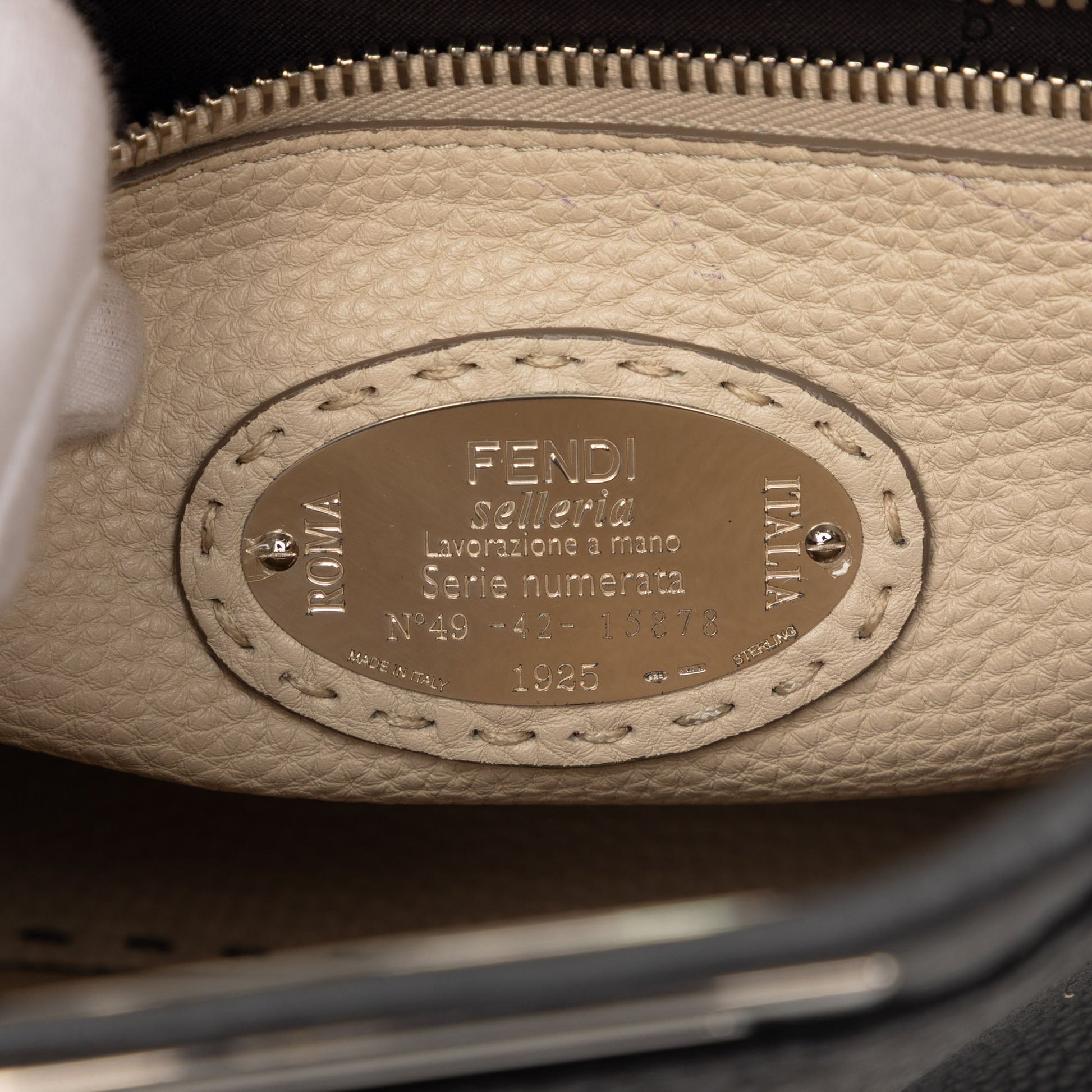 Fendi Medium Calfskin Peekaboo Iconic Satchel