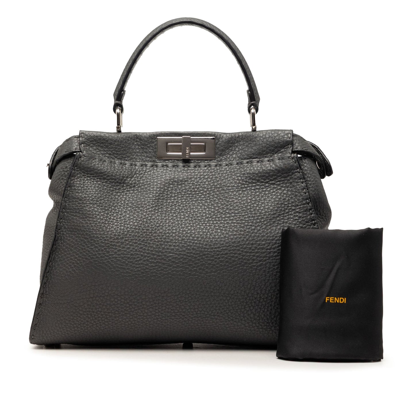 Fendi Medium Calfskin Peekaboo Iconic Satchel