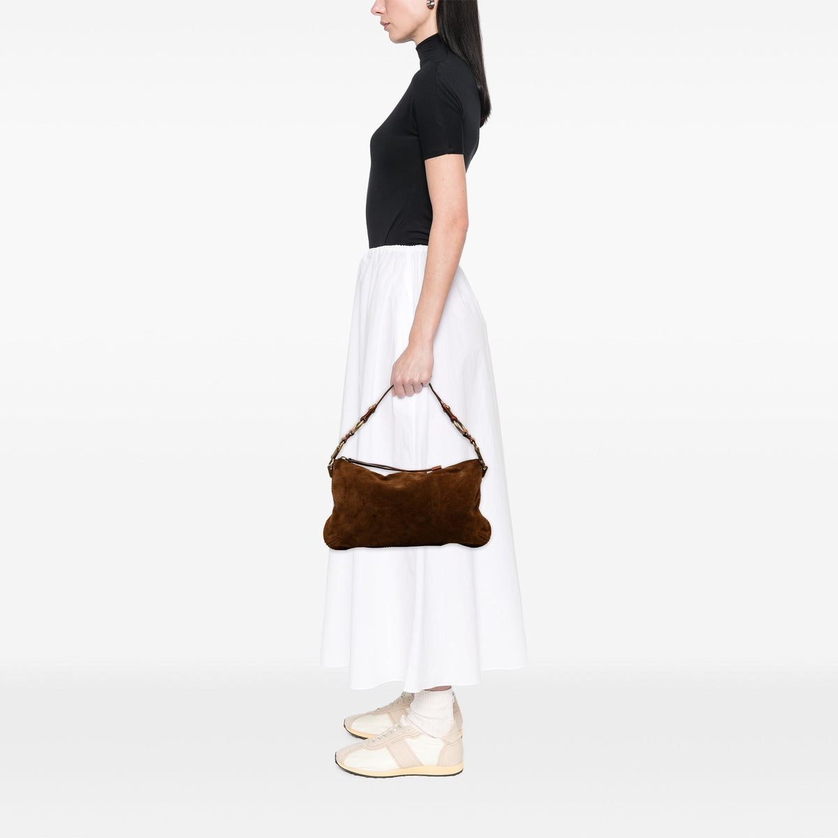 Louis Vuitton Monogram Mahina Suede Onatah Pochette — Brown