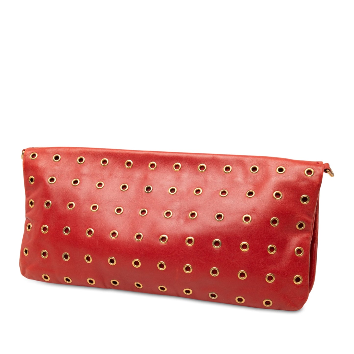 Prada Nappa Grommet Shoulder Bag