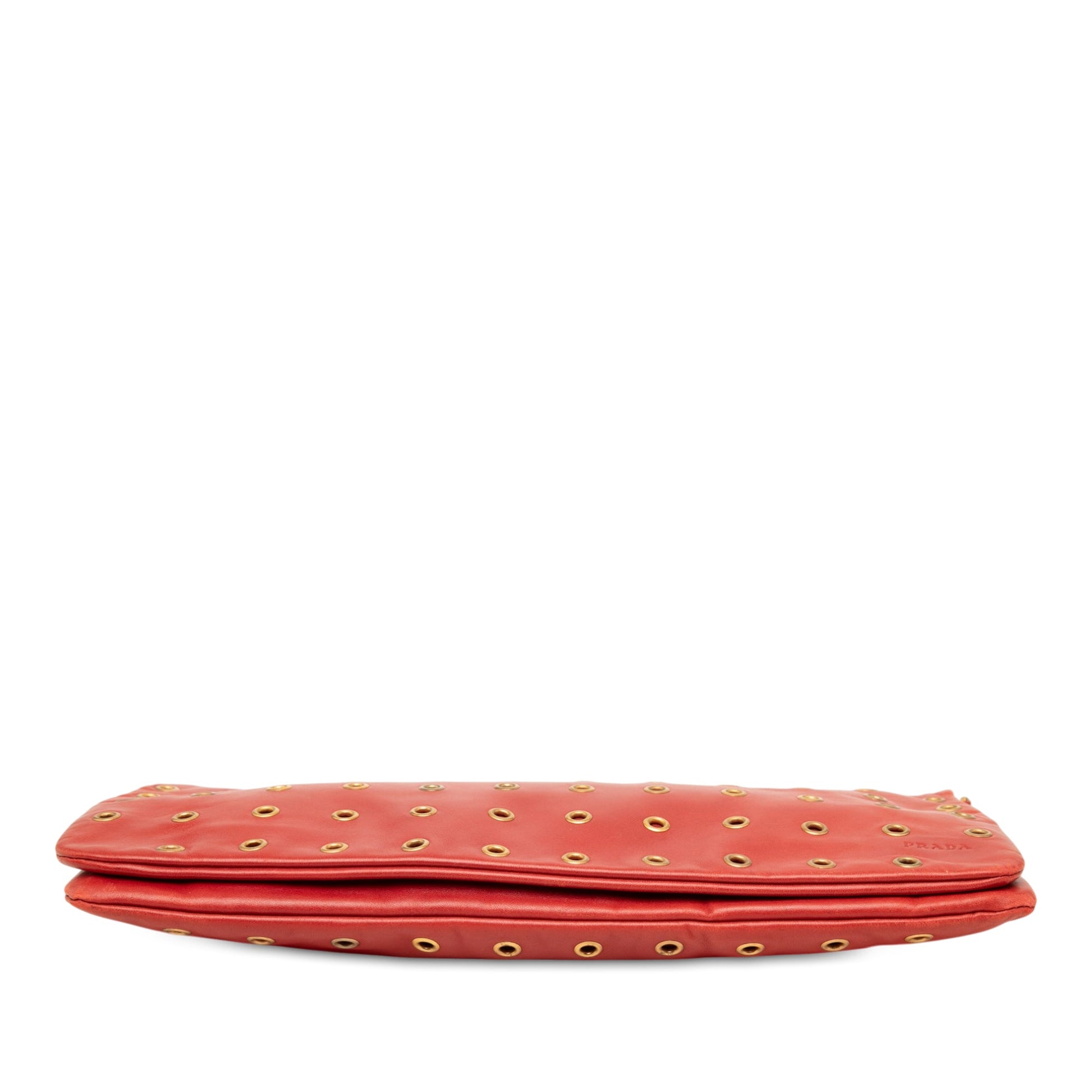 Prada Nappa Grommet Shoulder Bag