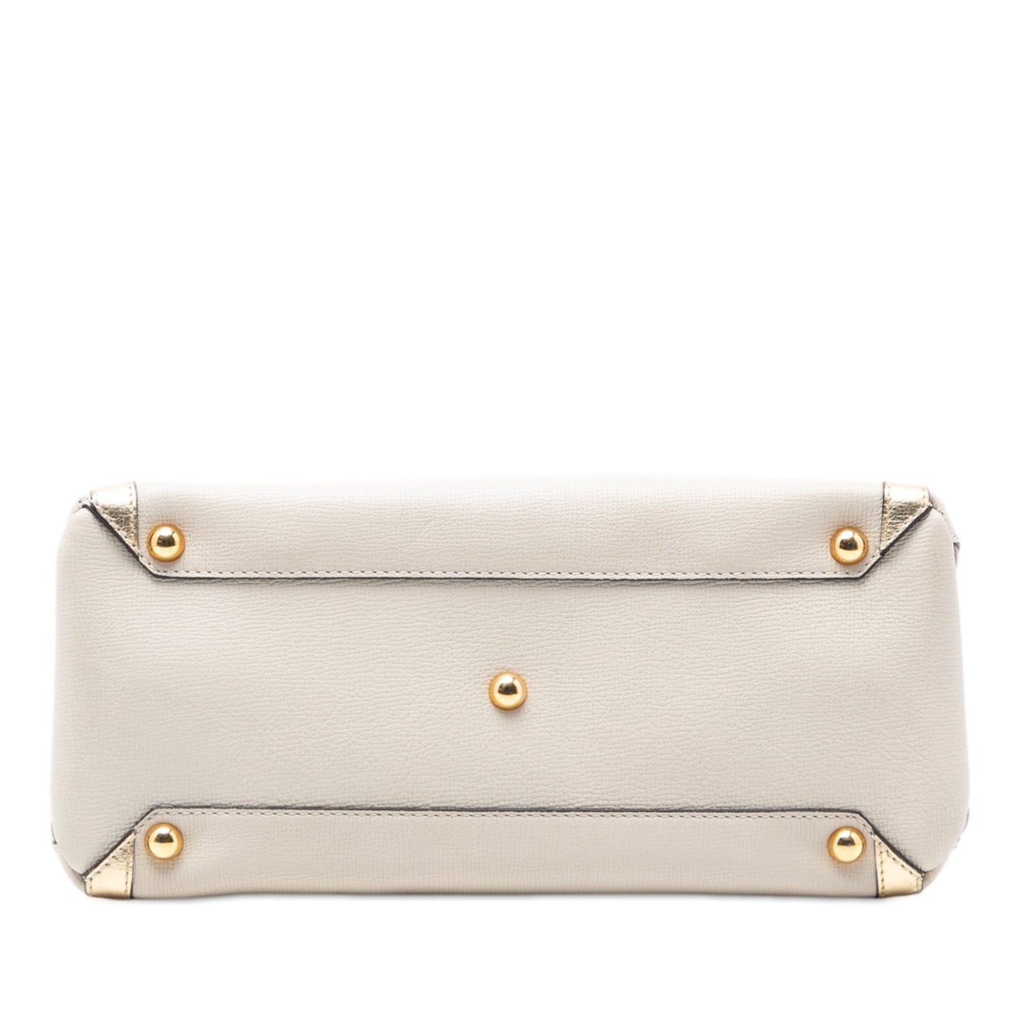 Burberry Medium Bicolor Leather and House Check Banner Satchel