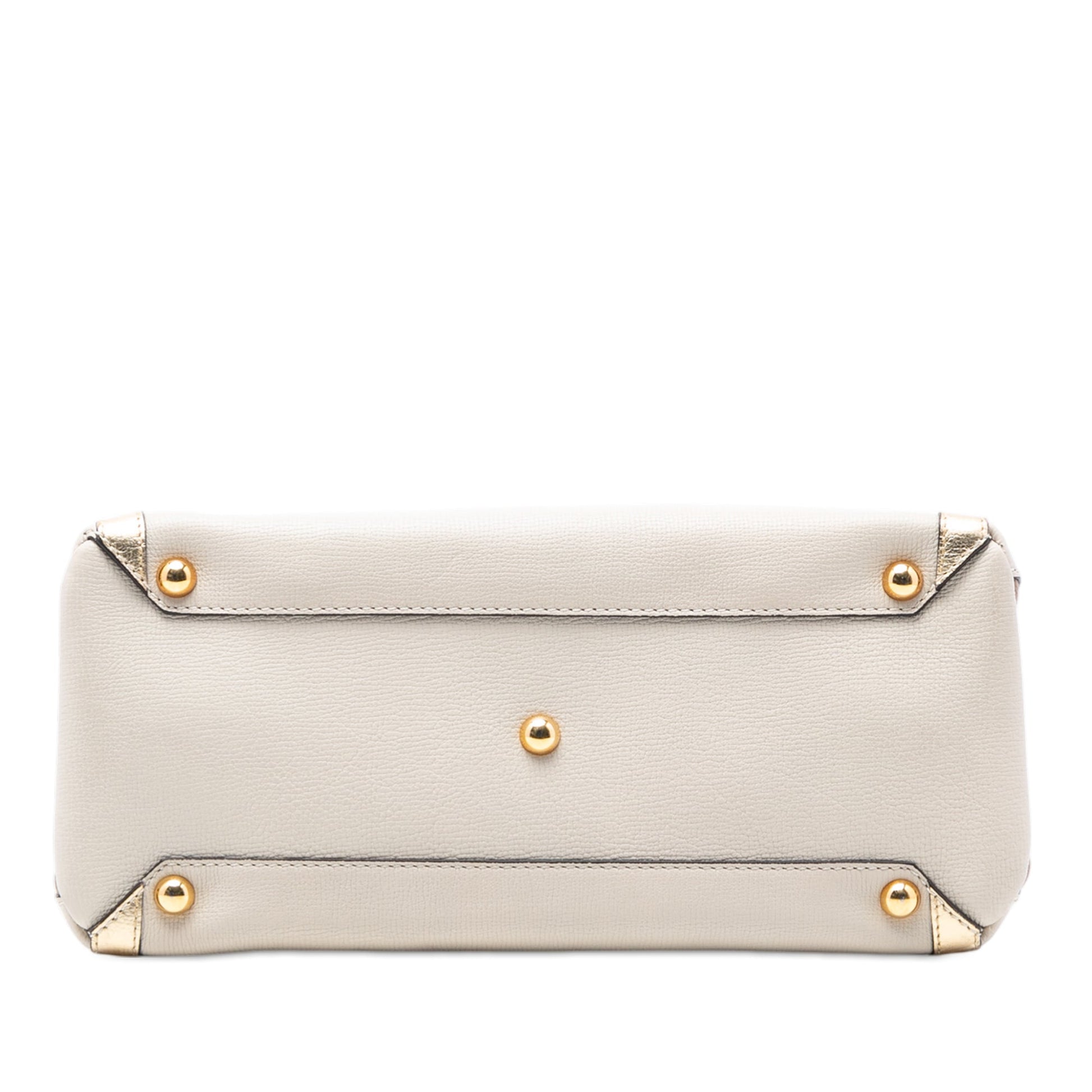 Burberry Medium Bicolor Leather and House Check Banner Satchel