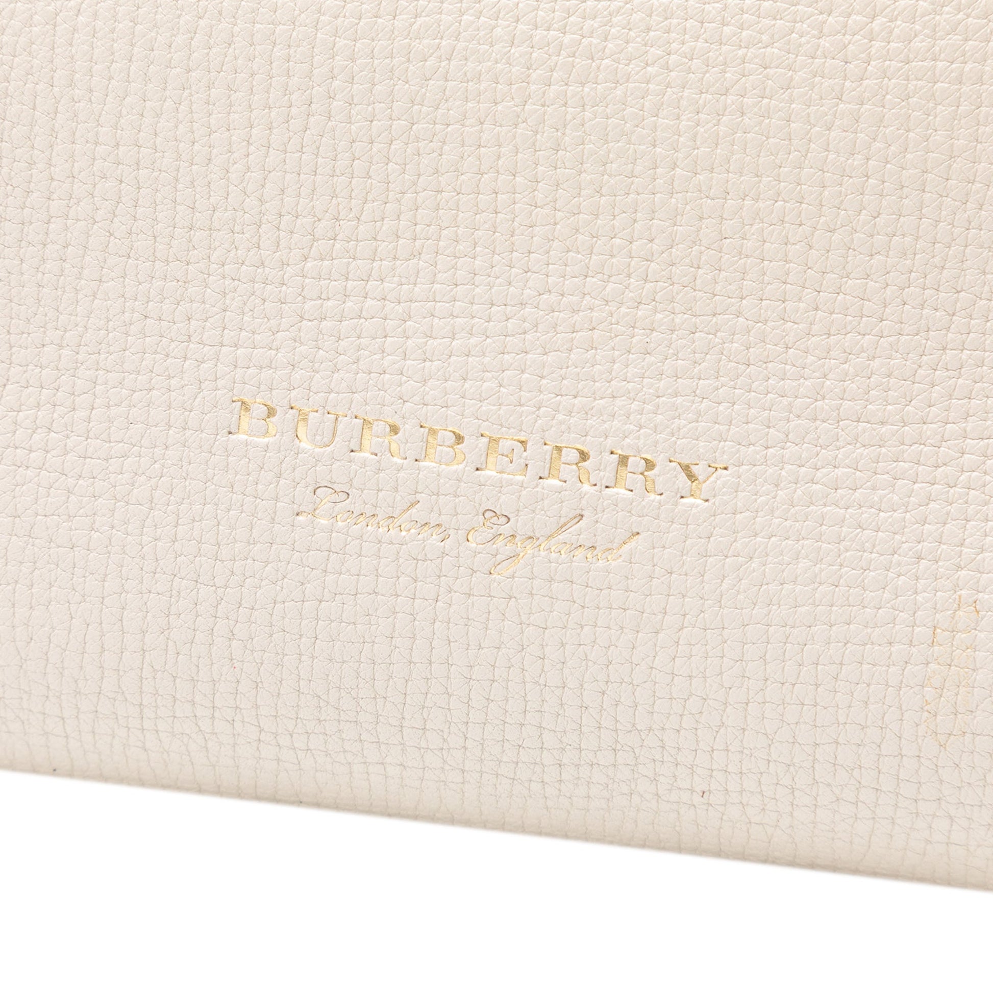 Burberry Medium Bicolor Leather and House Check Banner Satchel