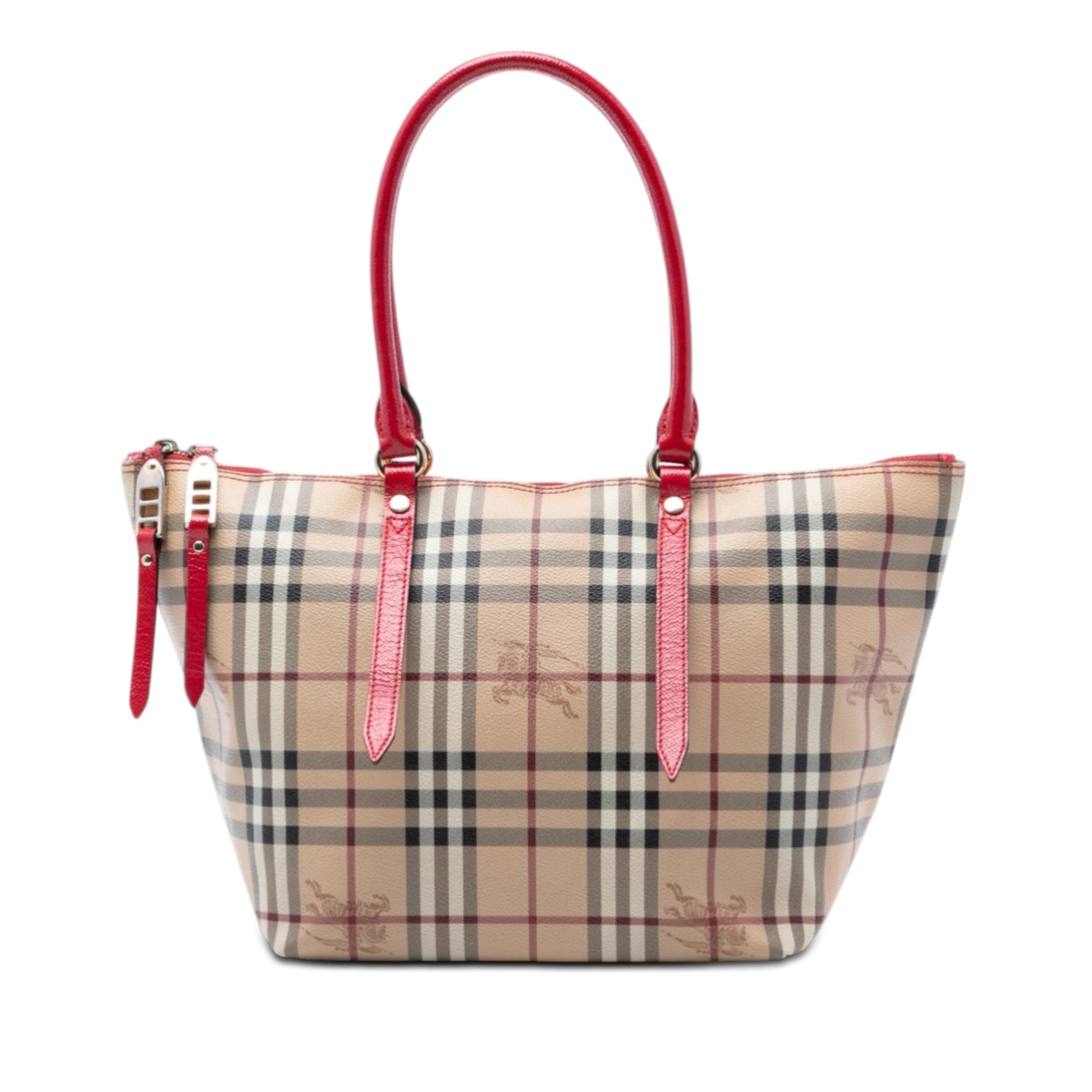 Burberry Small Haymarket Check Coated Canvas Salisbury Tote