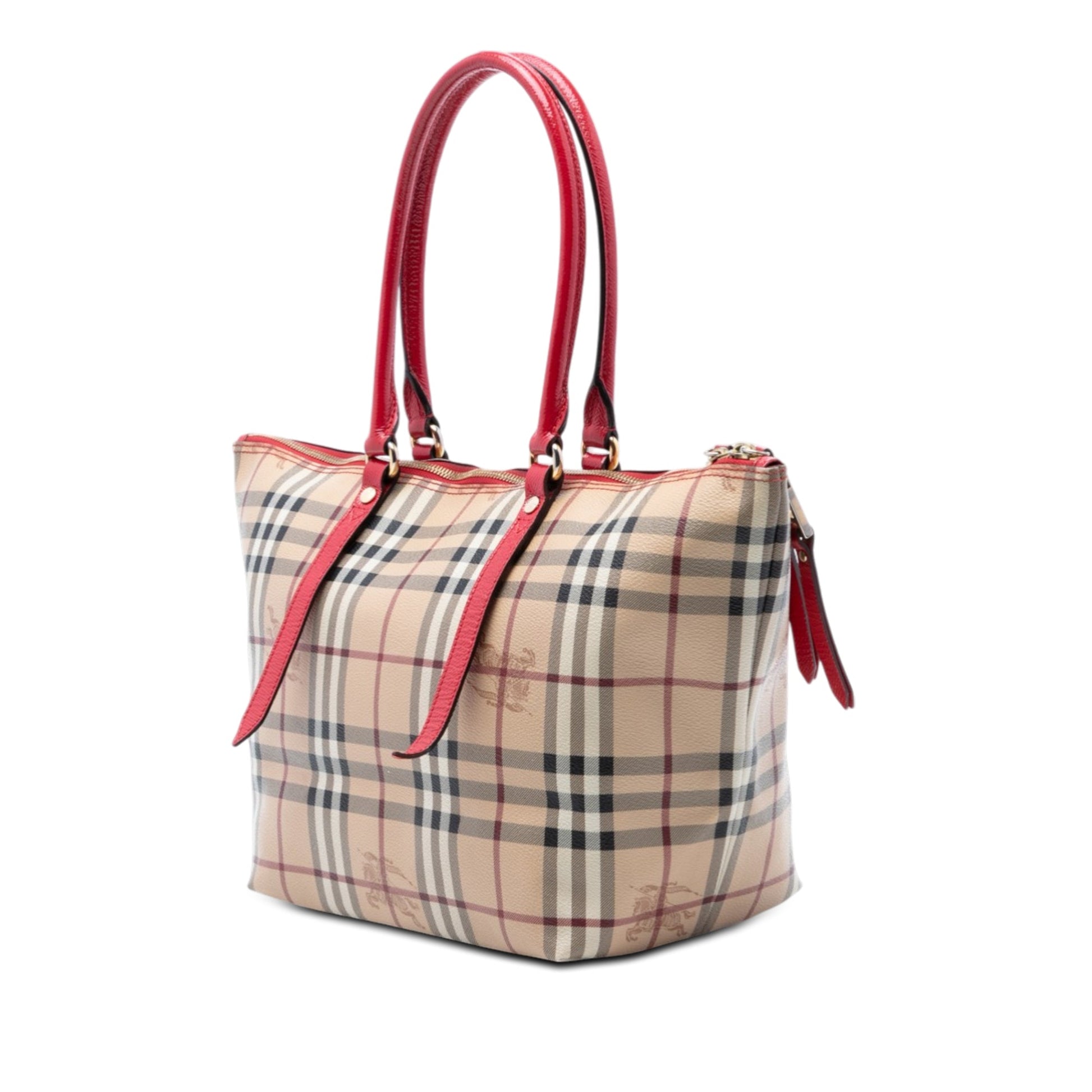 Burberry Small Haymarket Check Coated Canvas Salisbury Tote