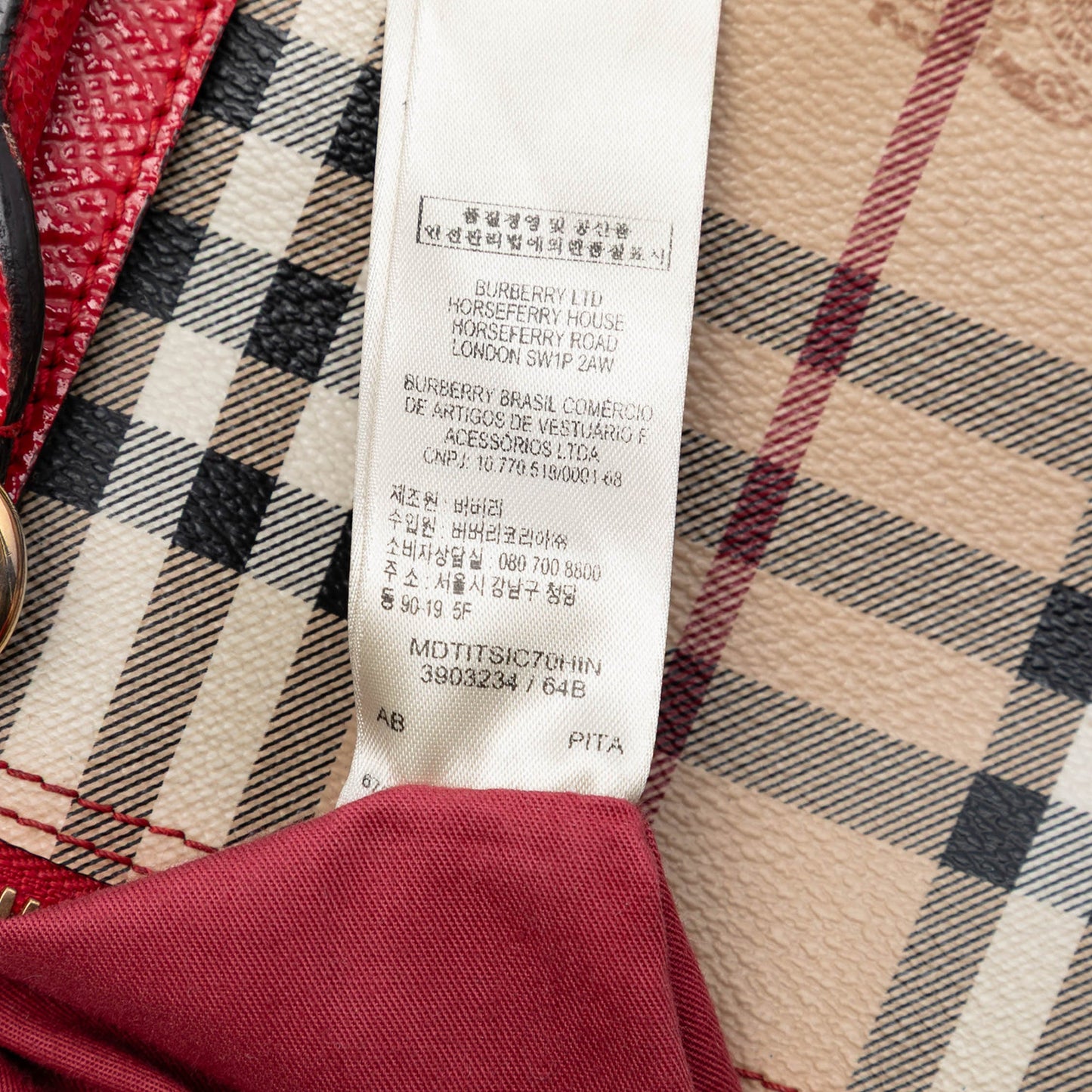 Burberry Small Haymarket Check Coated Canvas Salisbury Tote