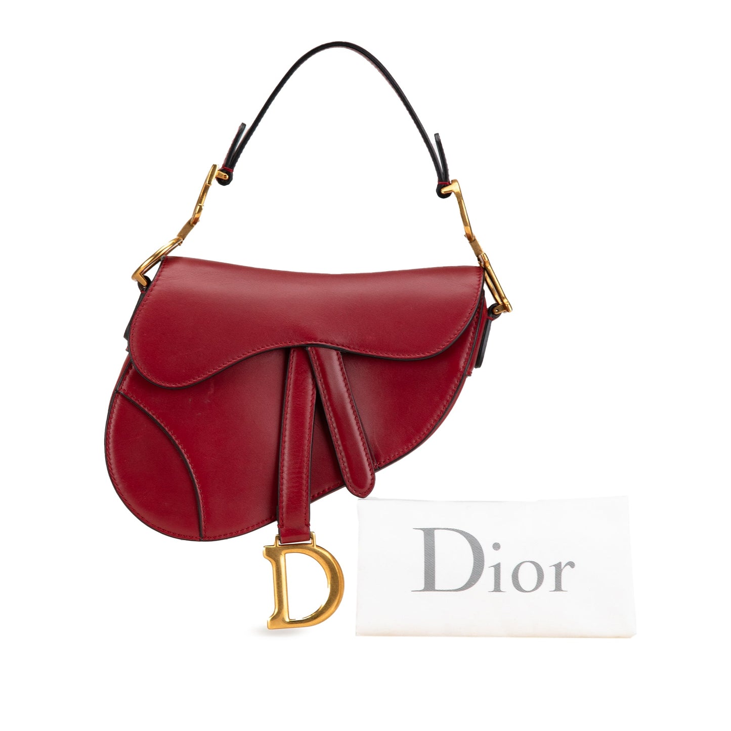 Dior Mini Grained Calfskin Saddle Bag