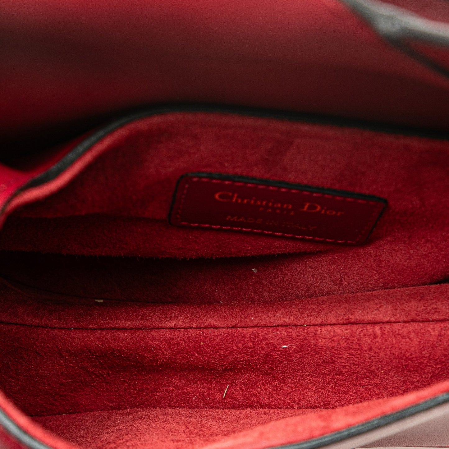 Dior Mini Grained Calfskin Saddle Bag