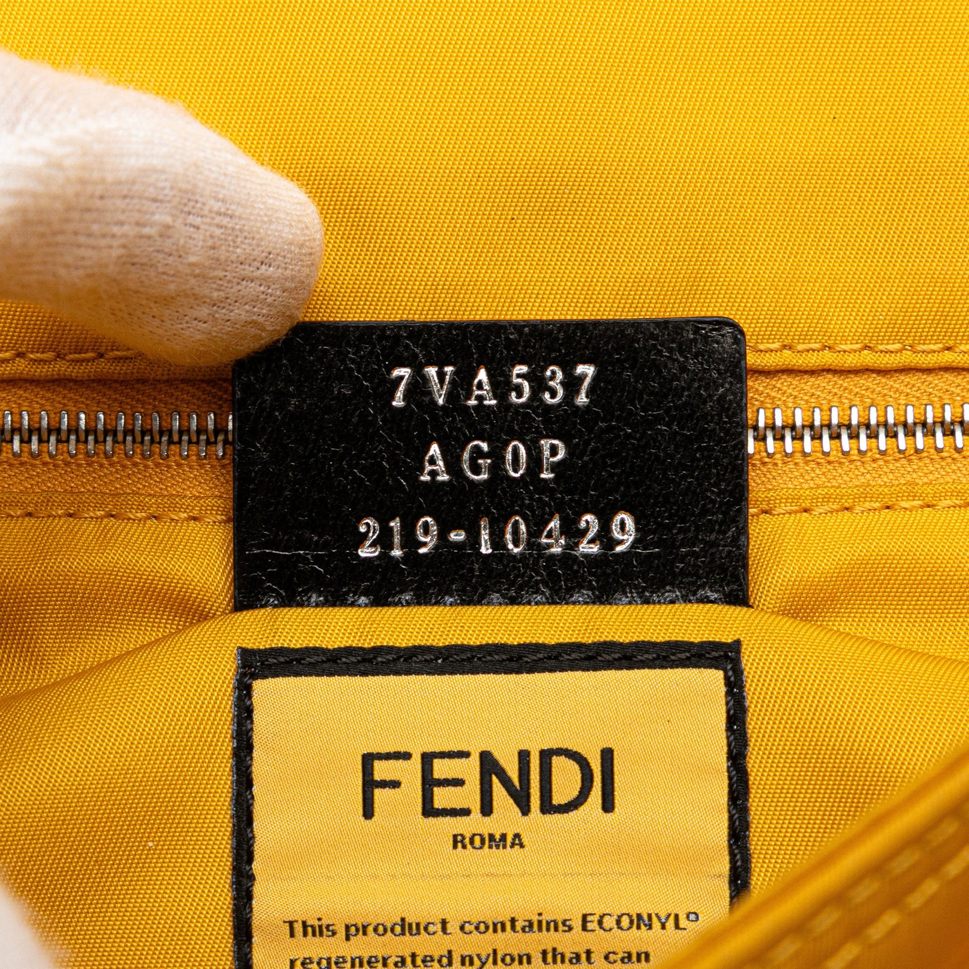 Fendi Medium Econyl Nylon Baguette Crossbody