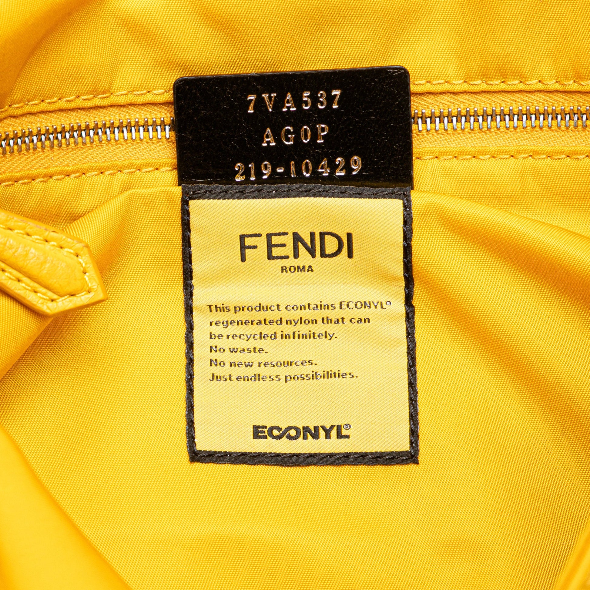Fendi Medium Econyl Nylon Baguette Crossbody