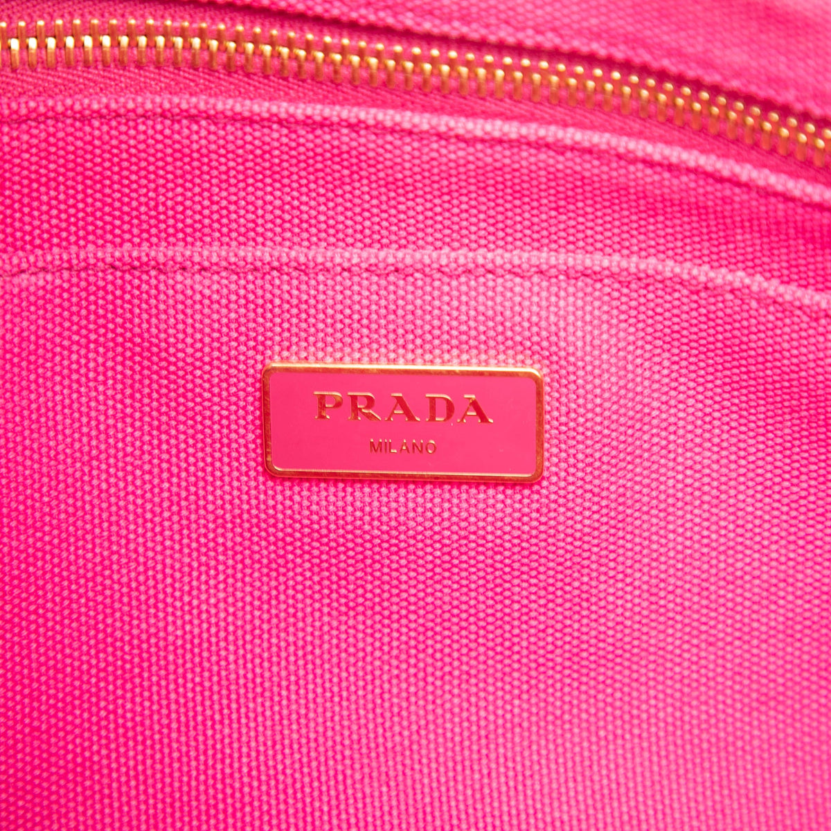 Prada Small Canvas Canapa Logo Tote