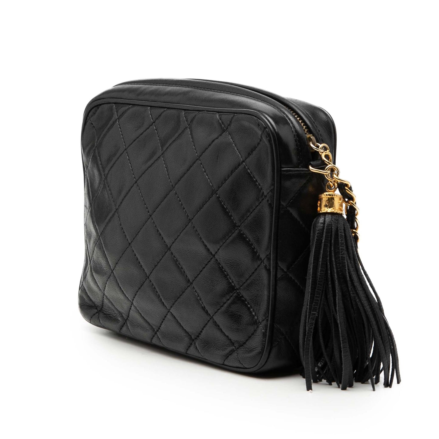 Chanel Mini CC Quilted Lambskin Tassel Camera Bag