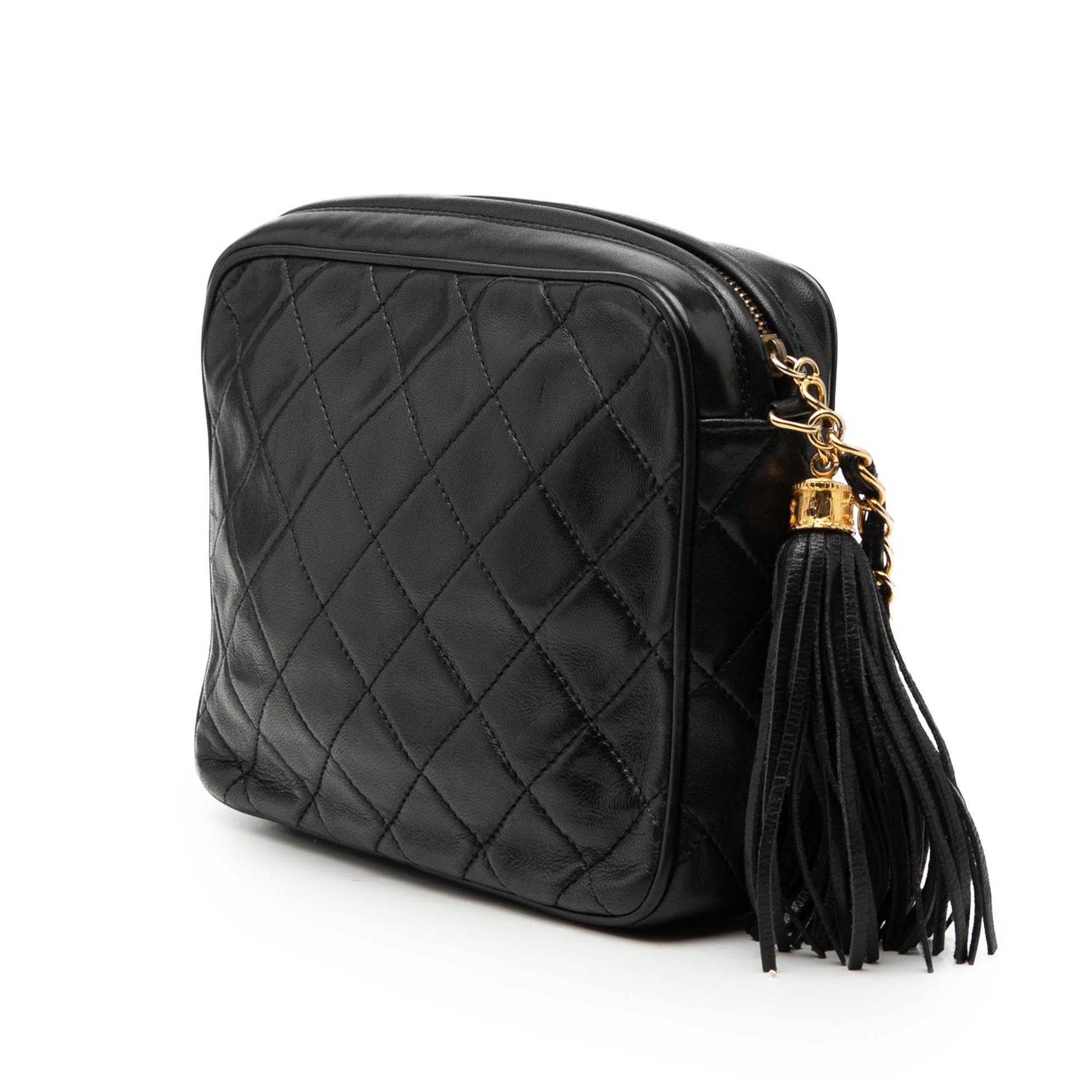 Chanel Mini CC Quilted Lambskin Tassel Camera Bag
