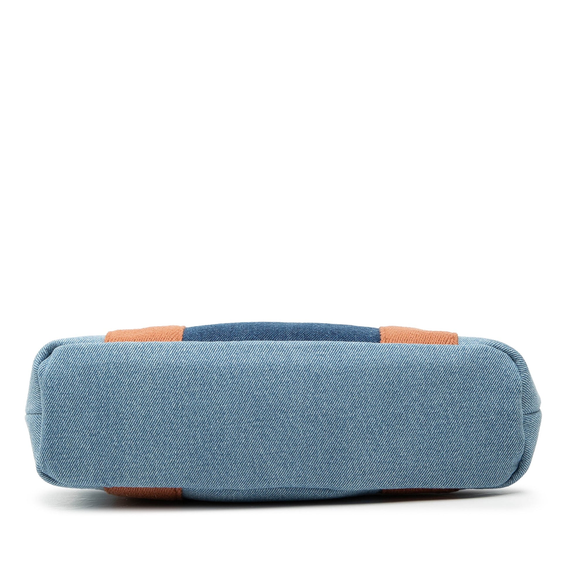 Chloé Kids Embroidered Logo Denim Satchel