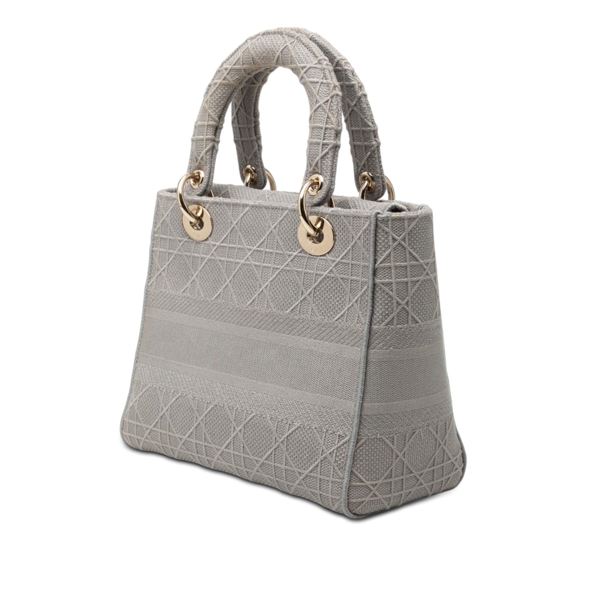 Dior Medium Canvas Cannage Lady D Lite