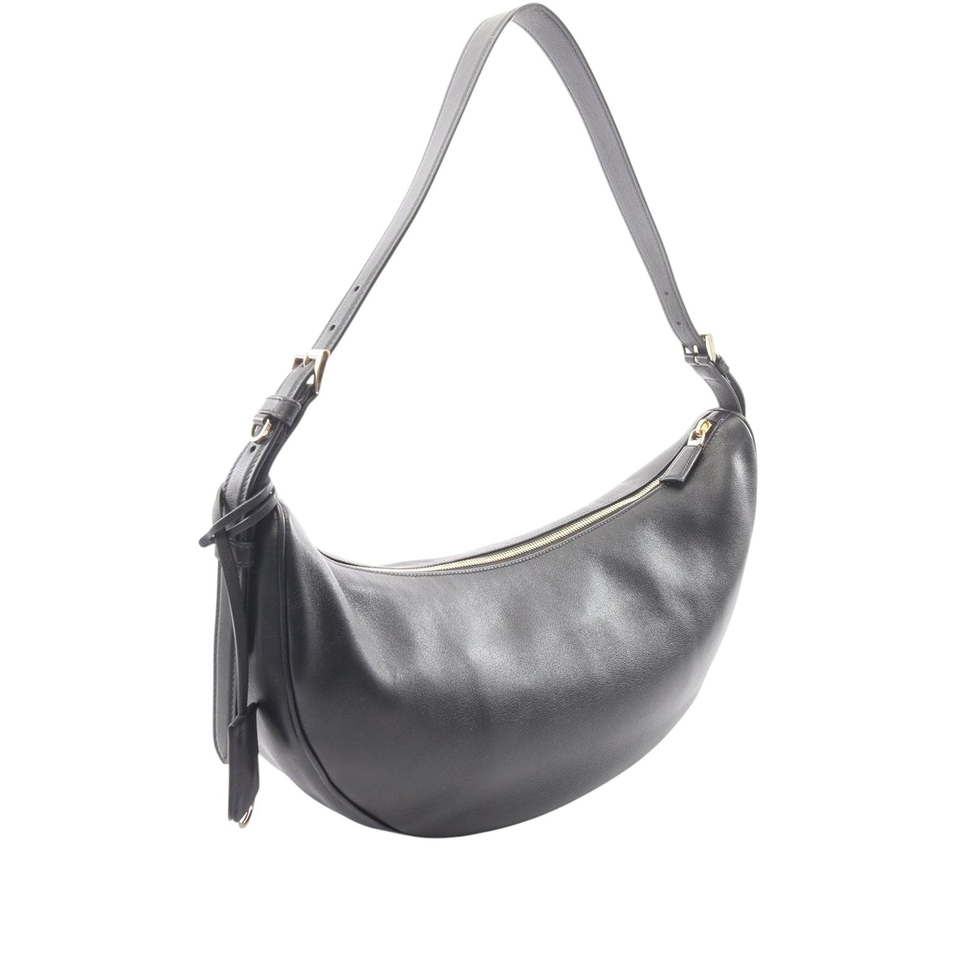 Prada Large Calfskin Demi Lune Shoulder Bag