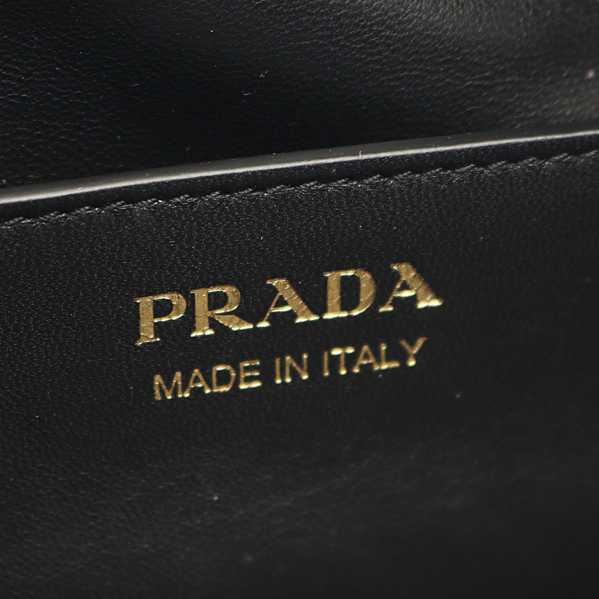 Prada Large Calfskin Demi Lune Shoulder Bag