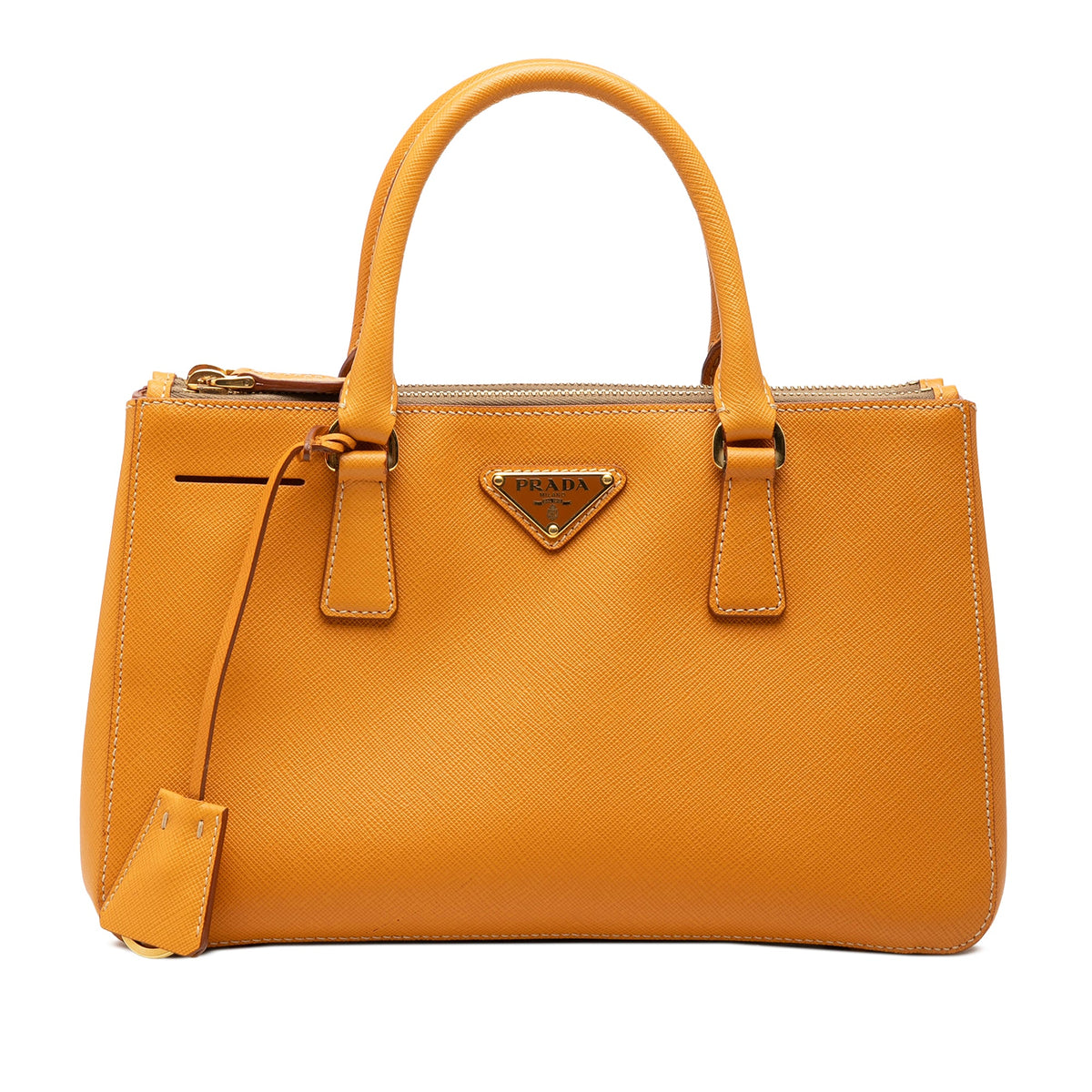 Prada Mini Saffiano Lux Galleria Double Zip
