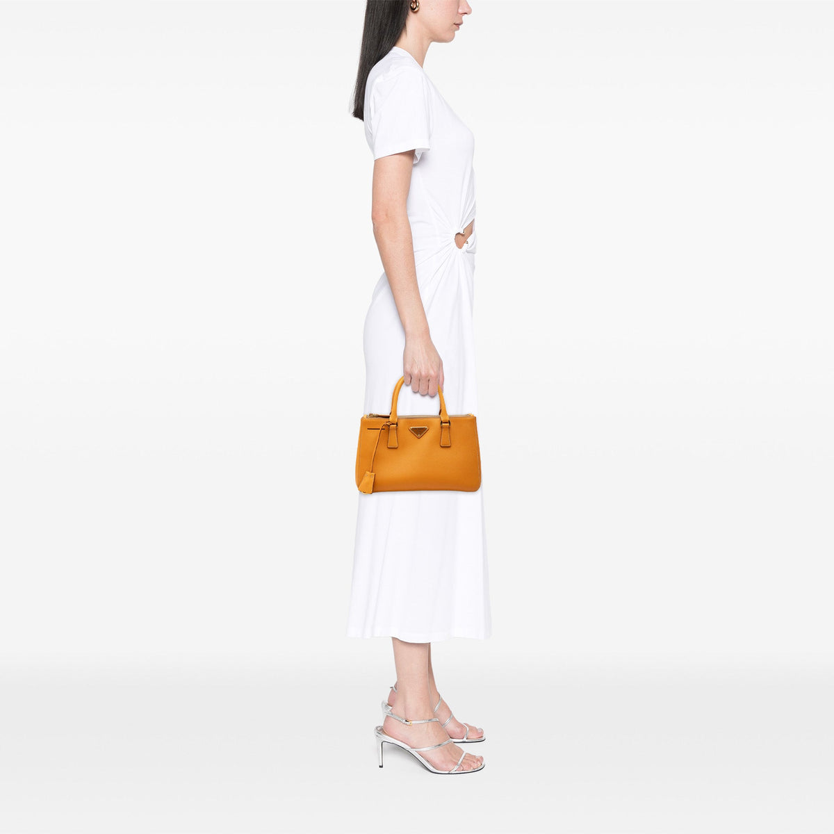 Prada Mini Saffiano Lux Galleria Double Zip