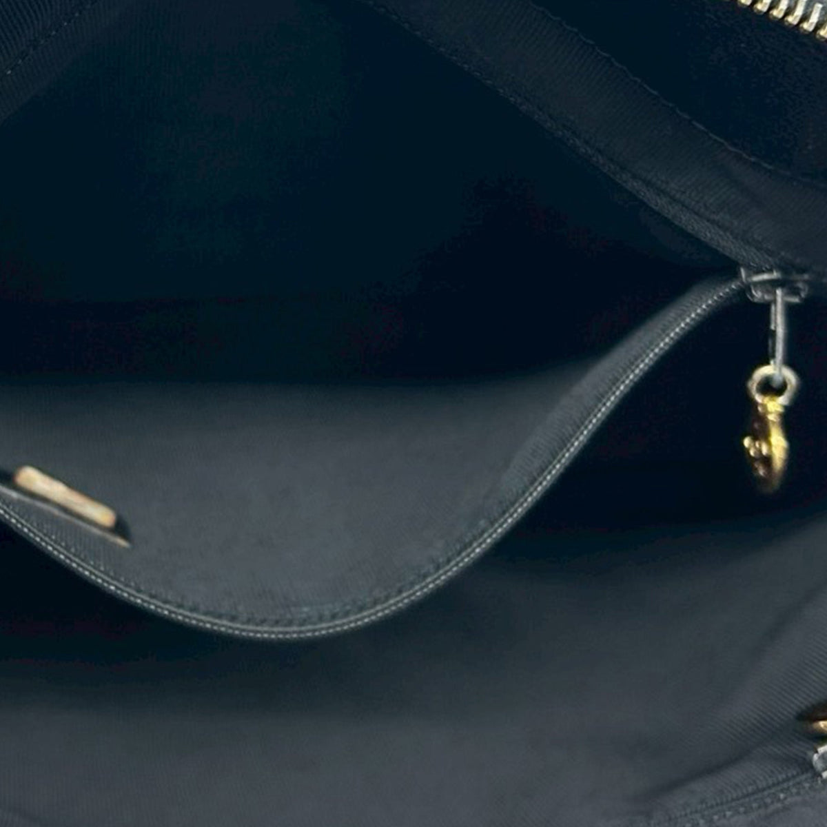 Chanel Caviar Logo Chain Shoulder Bag