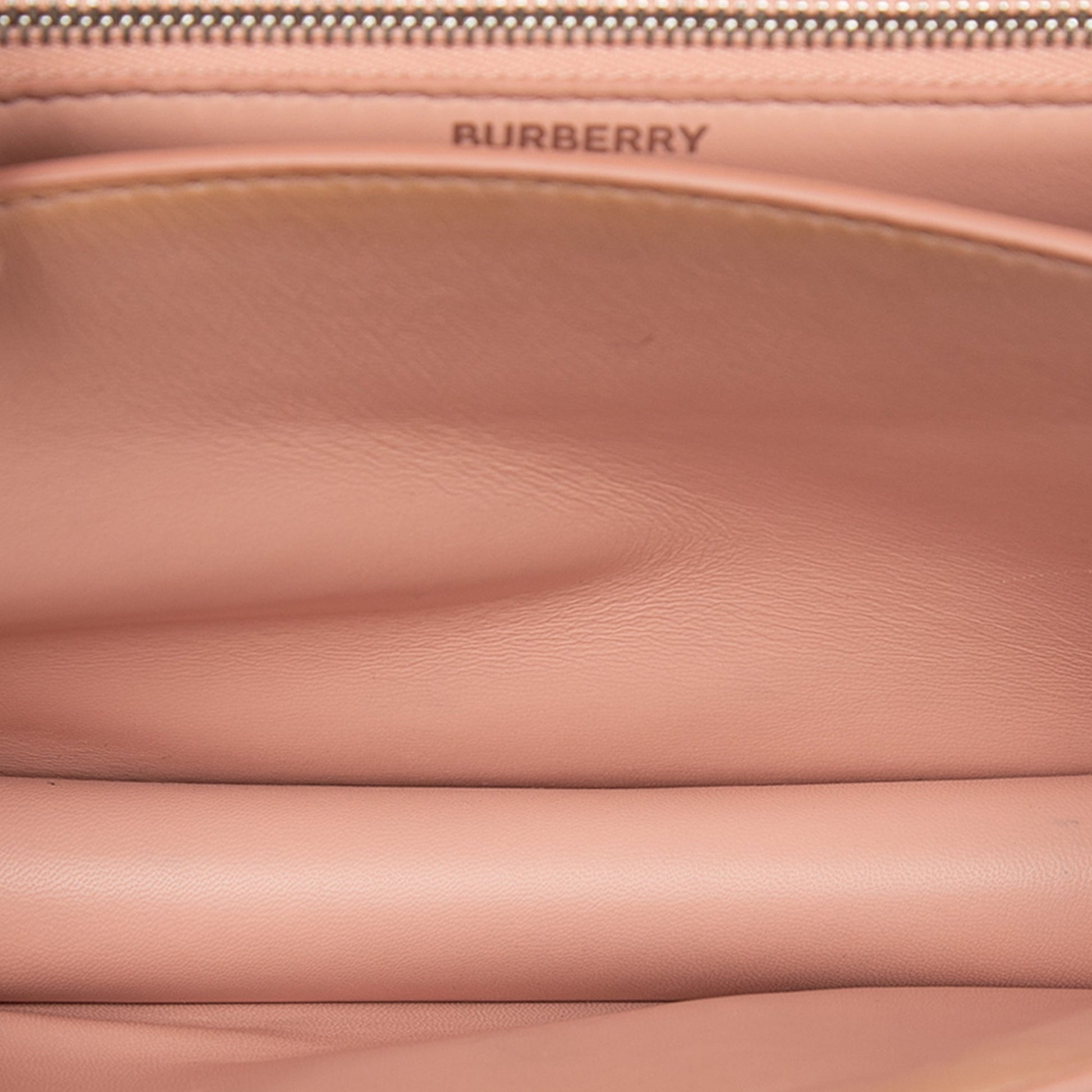 Burberry Small TB Monogram Embossed Calfskin Chain Shoulder Bag