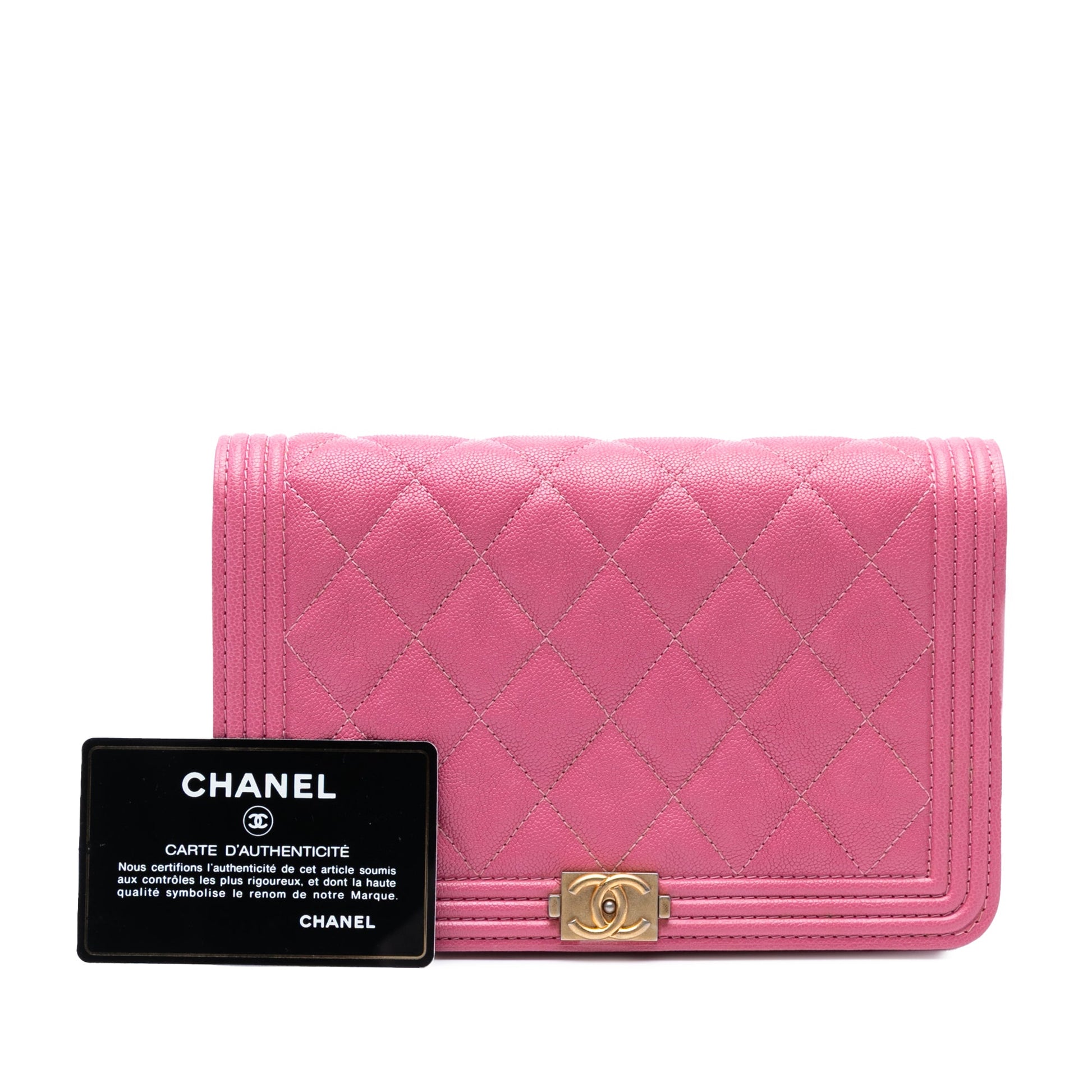Chanel Small Quilted Caviar Boy Flap