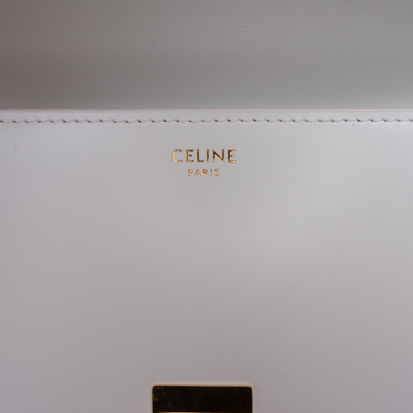 Celine Teen Shiny Calfskin Triomphe Crossbody