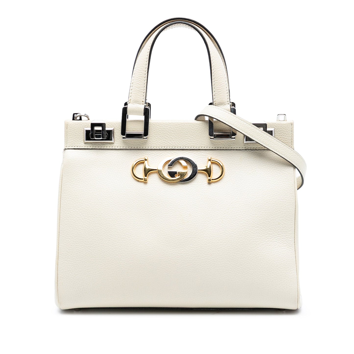Gucci Small Grained Calfskin Zumi Top Handle Bag