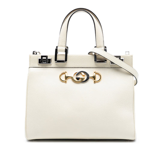 Gucci Small Grained Calfskin Zumi Top Handle Bag