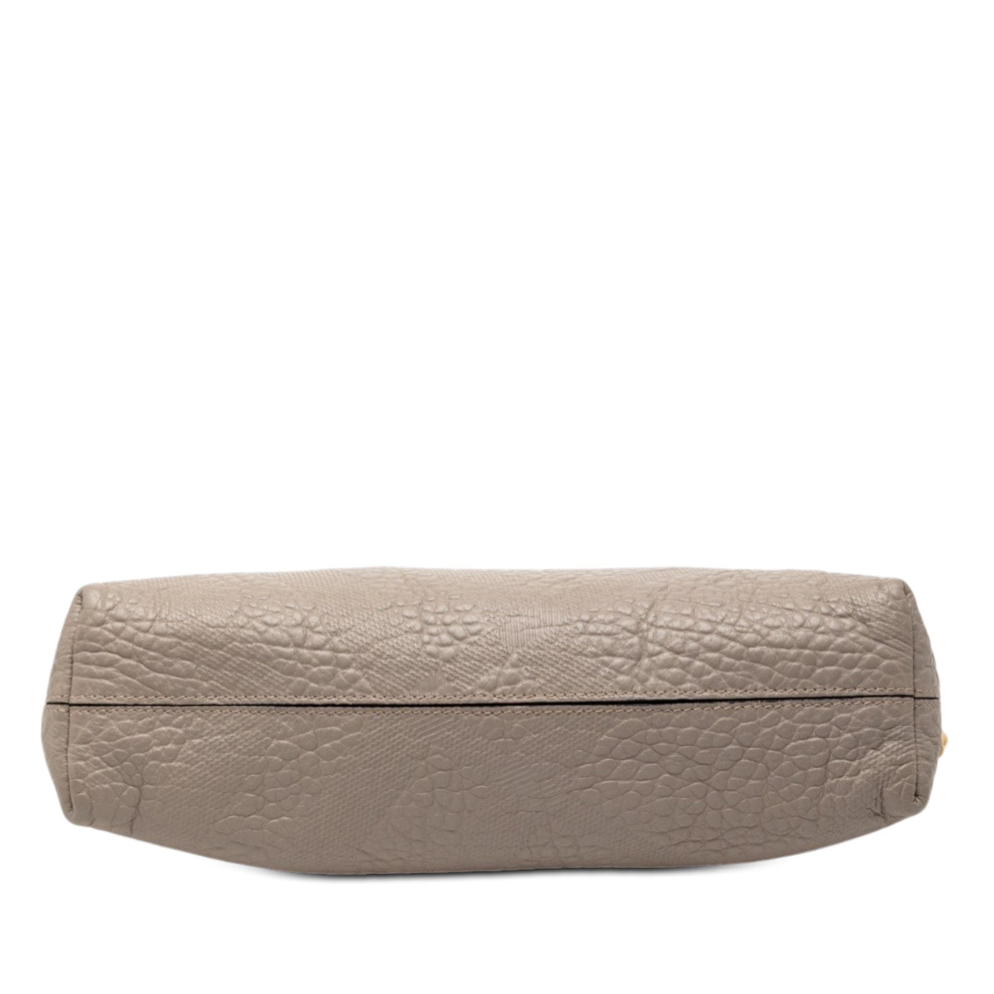 Small Grain Check Embossed Leather Chichester Crossbody
