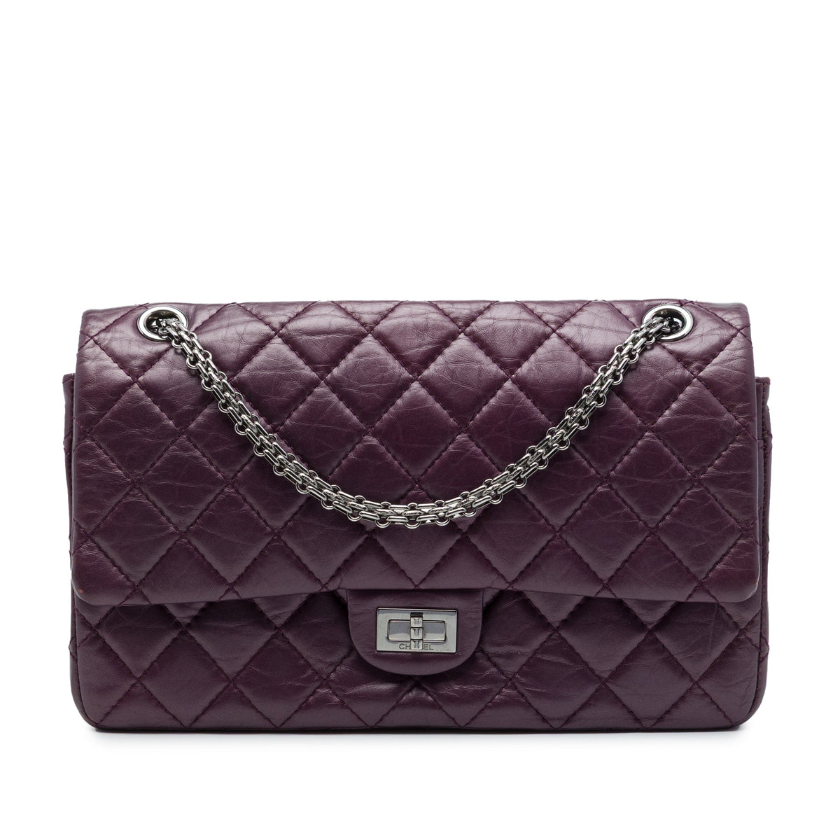 Chanel Quilted Metallic Aged Calfskin Reissue 2.55 Double Flap 226