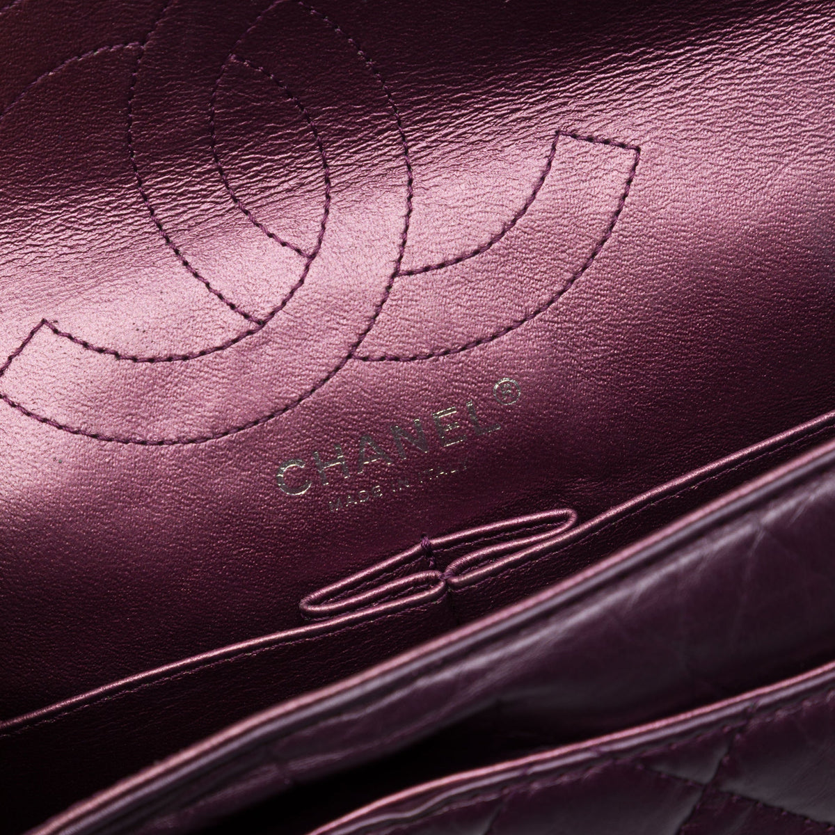 Chanel Quilted Metallic Aged Calfskin Reissue 2.55 Double Flap 226